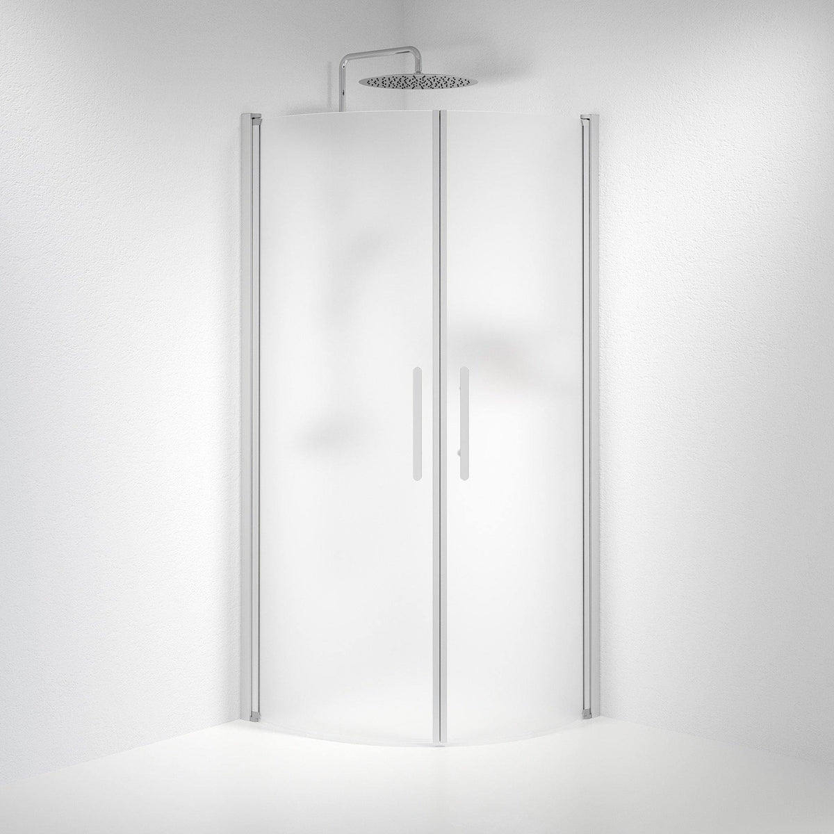 Round - Frosted, Shower Enclosure Set - Code, Matt/Satin - 80 cm - MASTERSTORE - 8595677119565 - Shower Enclosure Set - Code - 35 - 808 - 67 - 55 - 00 - 8595677119565