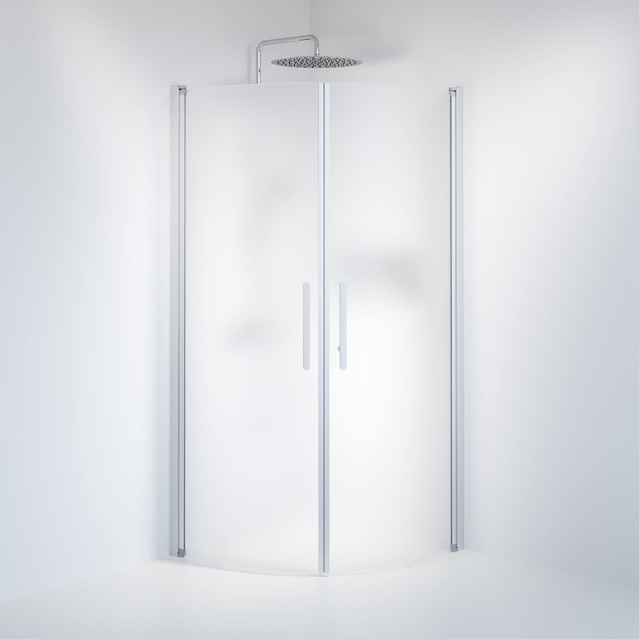 Round - Frosted, Shower Enclosure Set - Code, Matt/Satin - 90 cm - MASTERSTORE - 8595677120042 - Shower Enclosure Set - Code - 35 - 901 - 67 - 55 - 00 - 8595677120042
