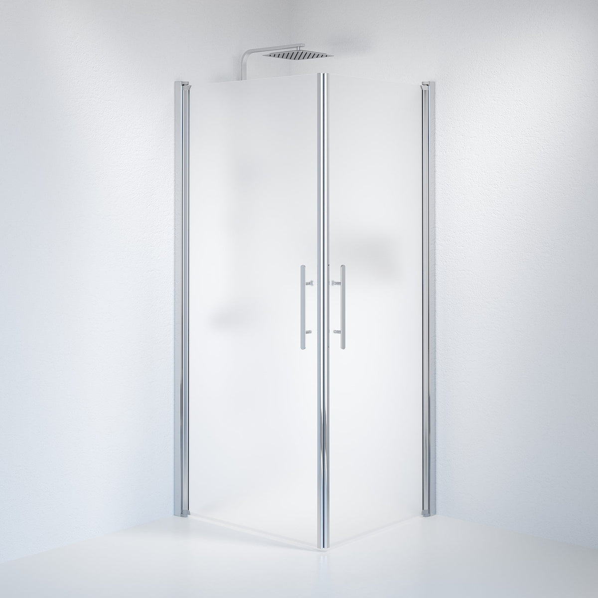 Square - Frosted, Shower Enclosure Set - Code, Matt/Chrome - 70 cm - MASTERSTORE - 8595677120257 - Shower Enclosure Set - Code - 36 - 701 - 60 - 55 - 00 - 8595677120257
