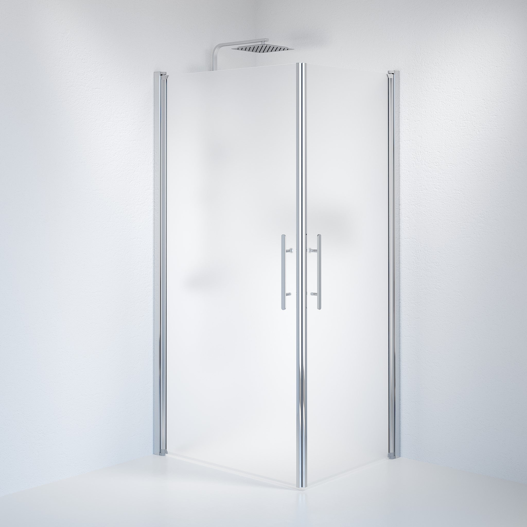 Square - Frosted, Shower Enclosure Set - Code, Matt/Chrome - 70 cm - MASTERSTORE - 8595677120257 - Shower Enclosure Set - Code - 36 - 701 - 60 - 55 - 00 - 8595677120257