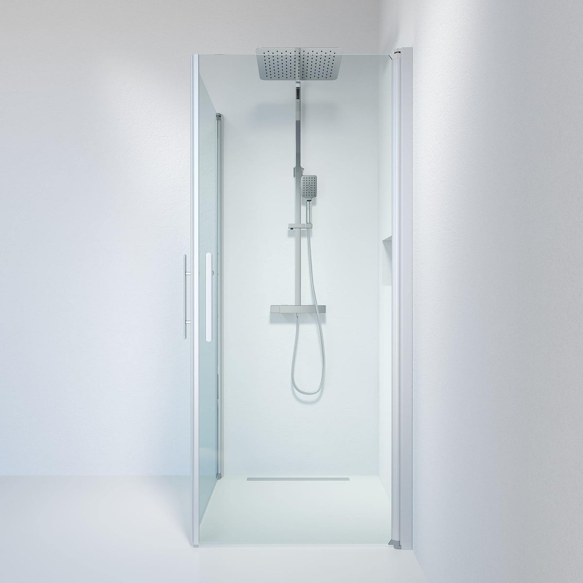 Square - Clear, Shower Enclosure Set - Code, Clear/Satin - 70 cm - MASTERSTORE - 8595677120400 - Shower Enclosure Set - Code - 36 - 708 - 67 - 50 - 00 - 8595677120400