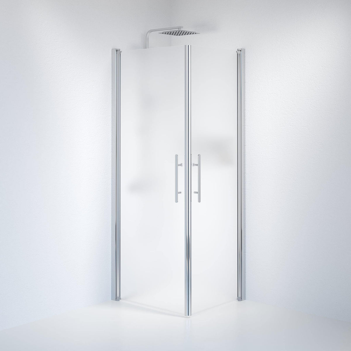 Square - Frosted, Shower Enclosure Set - Code, Matt/Chrome - 70 cm - MASTERSTORE - 8595677120516 - Shower Enclosure Set - Code - 36 - 709 - 60 - 55 - 00 - 8595677120516
