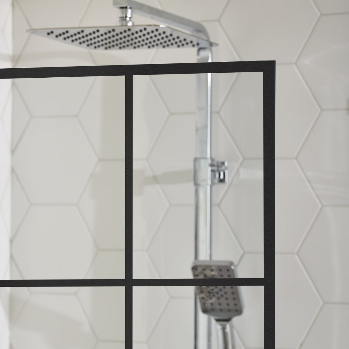 Square - Frames, Shower Enclosure Set - Code, Frame/Black - 80 cm - MASTERSTORE - 8595677120615 - Shower Enclosure Set - Code - 36 - 801 - 02 - 49 - 01 - 8595677120615