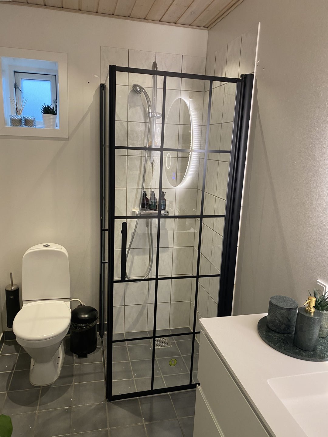 Square - Frames, Shower Enclosure Set - Code, Frame/Black - 80 cm - MASTERSTORE - 8595677120745 - Shower Enclosure Set - Code - 36 - 808 - 02 - 49 - 01 - 8595677120745