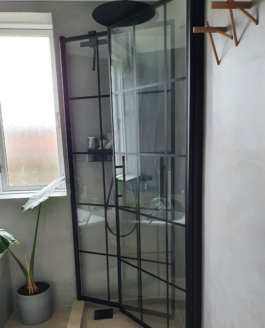 Square - Frames, Shower Enclosure Set - Code, Frame/Black - 80 cm - MASTERSTORE - 8595677120875 - Shower Enclosure Set - Code - 36 - 809 - 02 - 49 - 01 - 8595677120875