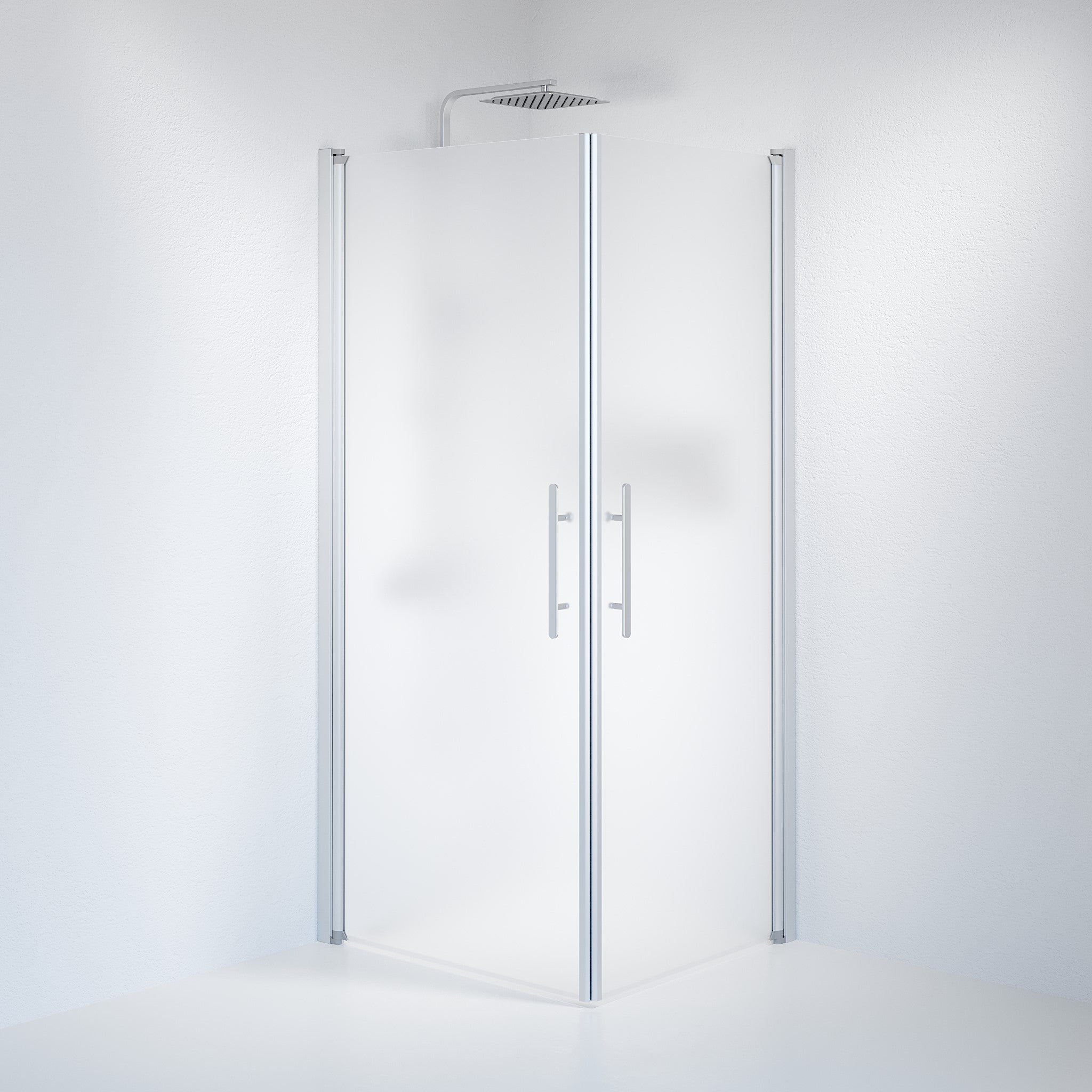 Square - Frosted, Shower Enclosure Set - Code, Matt/Satin - 80 cm - MASTERSTORE - 8595677120943 - Shower Enclosure Set - Code - 36 - 809 - 67 - 55 - 00 - 8595677120943