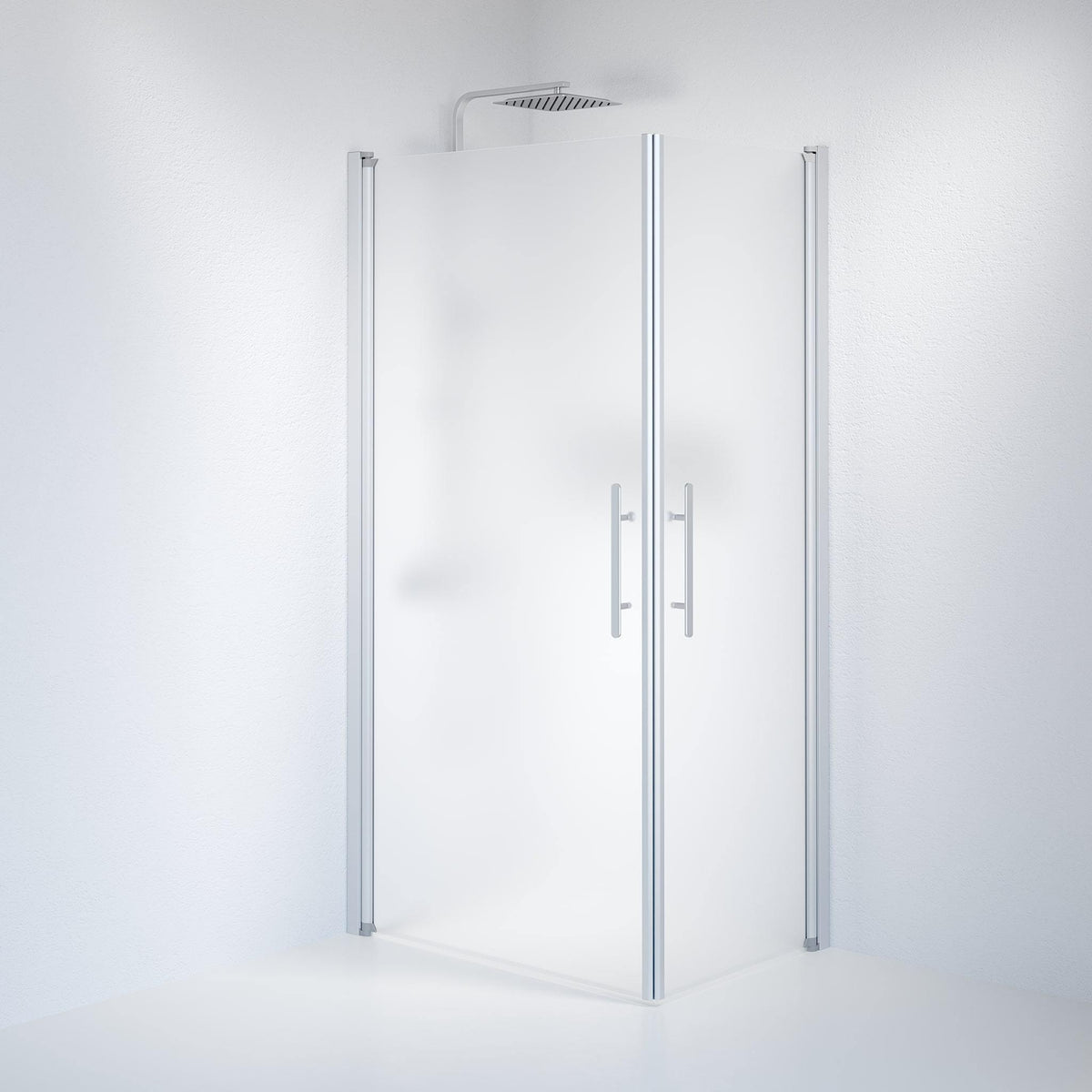 Square - Frosted, Shower Enclosure Set - Code, Matt/Satin - 80 cm - MASTERSTORE - 8595677120943 - Shower Enclosure Set - Code - 36 - 809 - 67 - 55 - 00 - 8595677120943