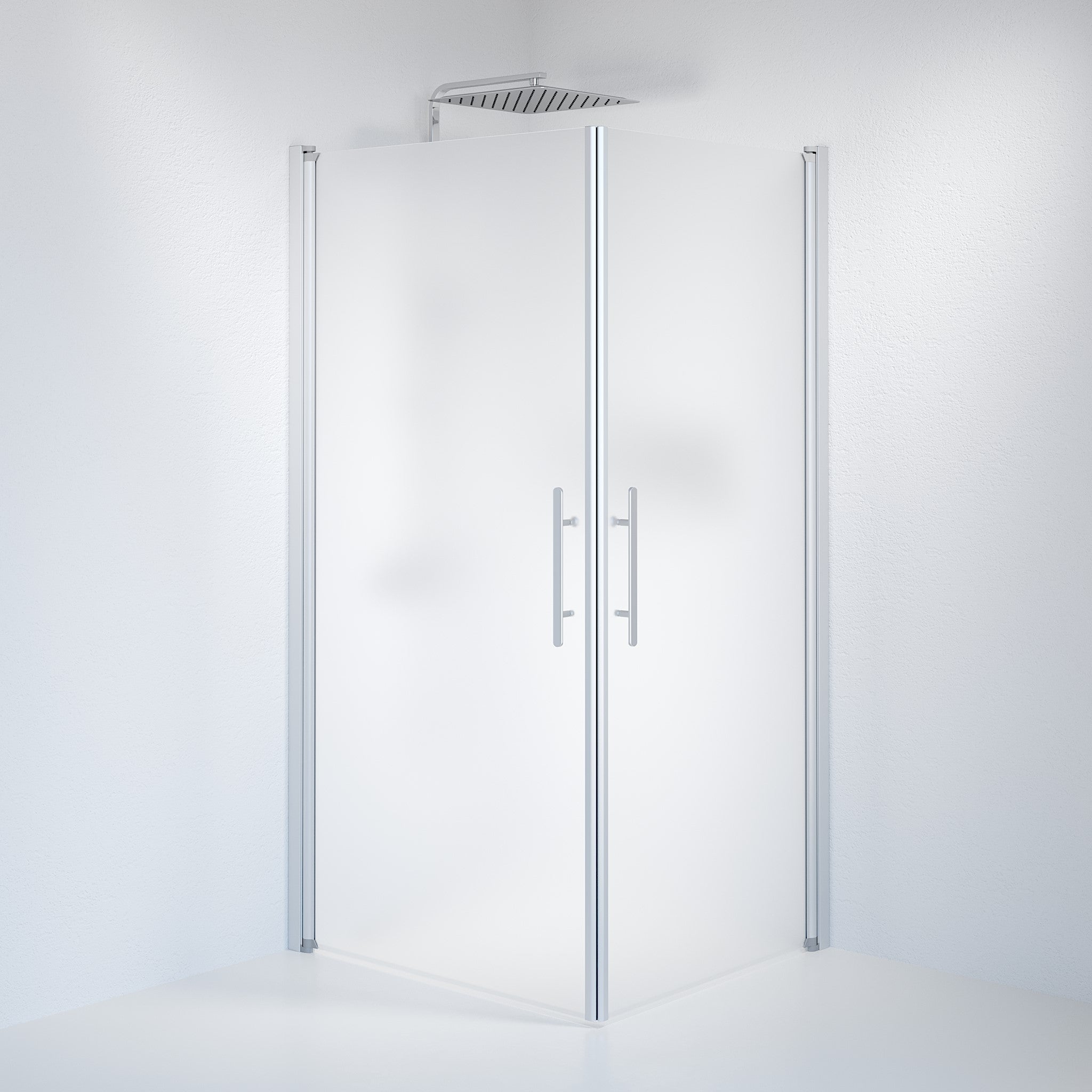 Square - Frosted, Shower Enclosure Set - Code, Matt/Satin - 80 cm - MASTERSTORE - 8595677120943 - Shower Enclosure Set - Code - 36 - 809 - 67 - 55 - 00 - 8595677120943