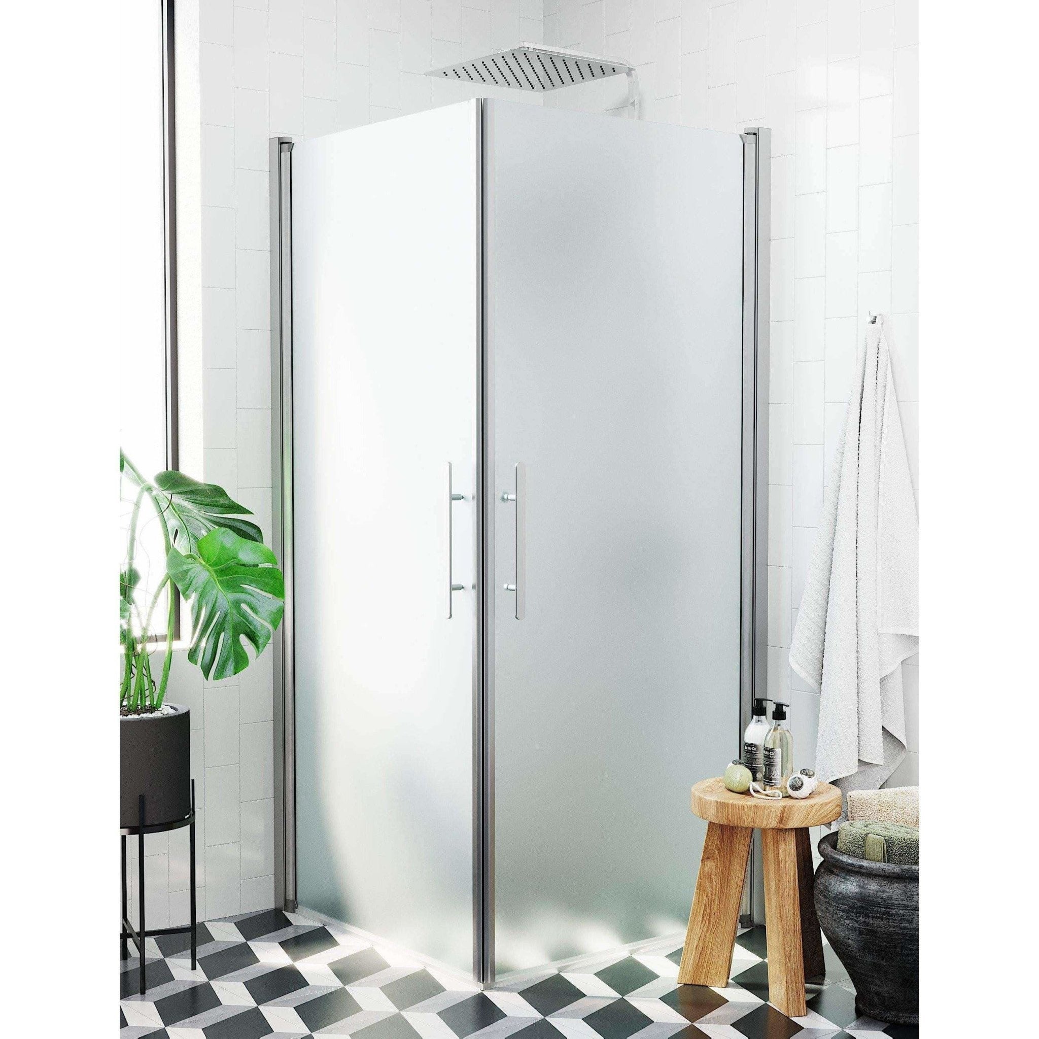 Square - Decor, Shower Enclosure Set - Code, Matt/Satin - 100 cm - MASTERSTORE - 8595677121339 - Shower Enclosure Set - Code - 36 - 101 - 67 - 55 - 00 - 8595677121339
