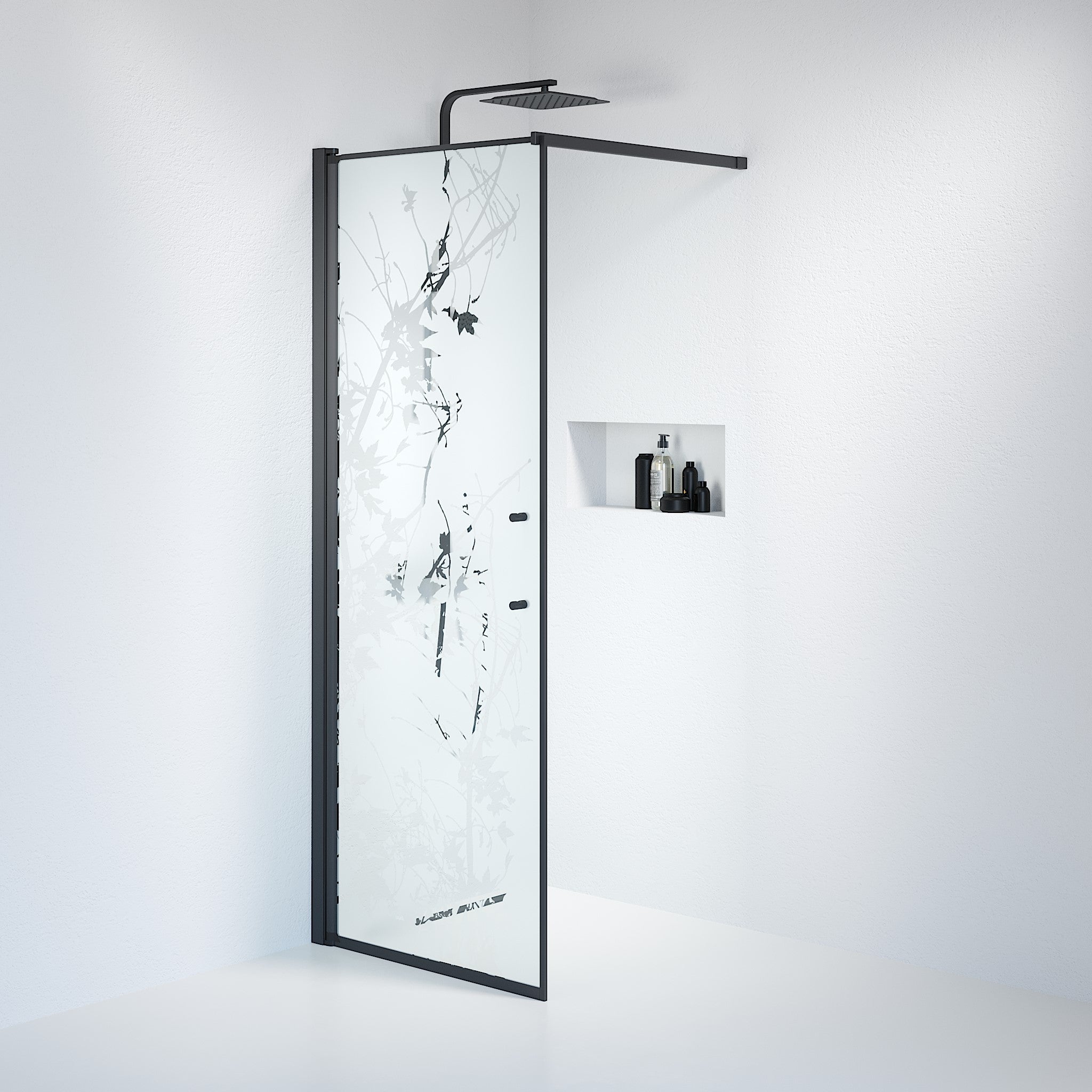 Wall - Decor, Shower Enclosure Set - Code, Decor/Black - 80 cm - MASTERSTORE - 8595677121490 - Shower Enclosure Set - Code - 39 - 080 - 02 - 54 - 00 - 8595677121490