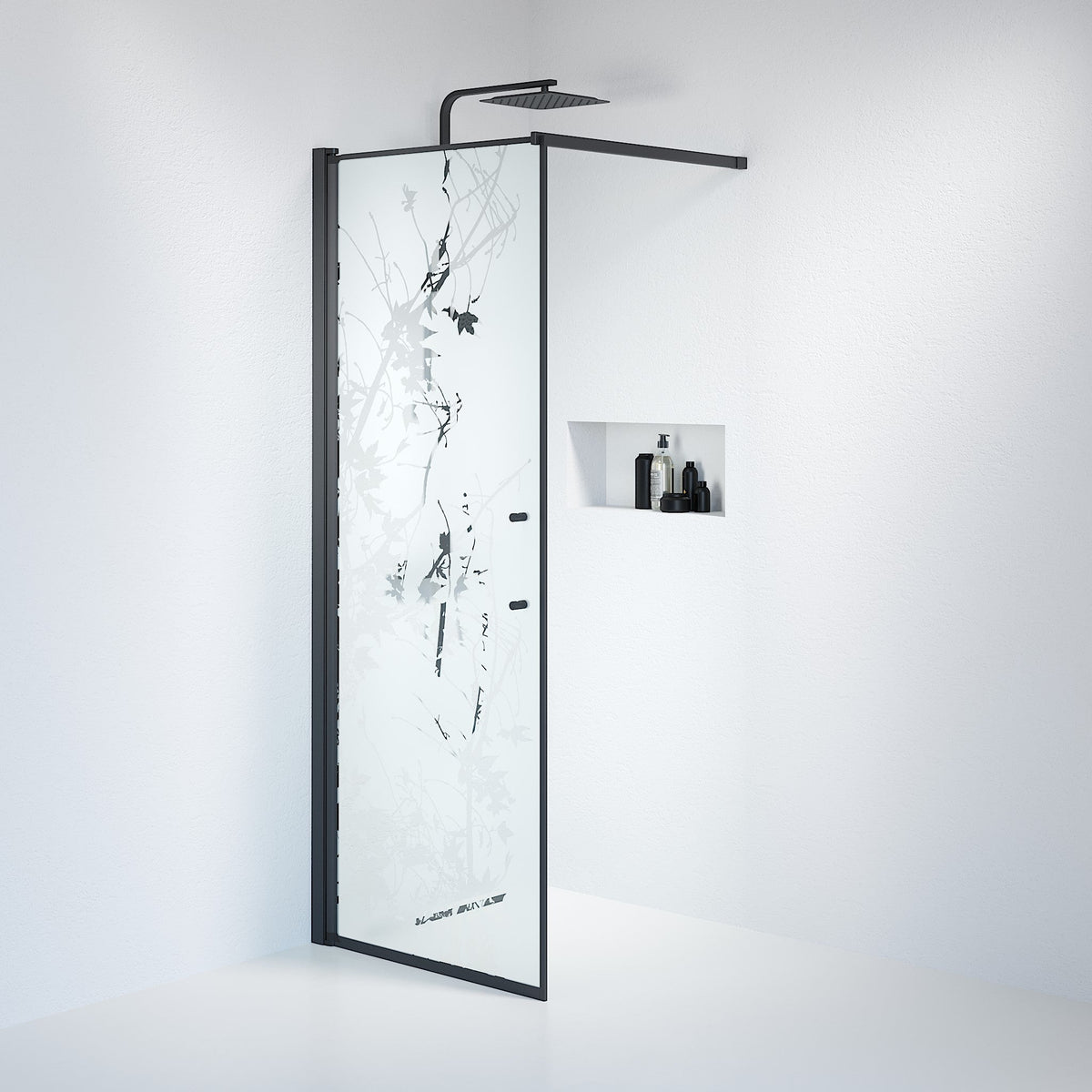 Wall - Decor, Shower Encl. Set - Wall, Decor/Black - 80 cm - MASTERSTORE - 8595677121490 - Shower Enclosure Set - Code - 39-080-02-54-00 - 8595677121490