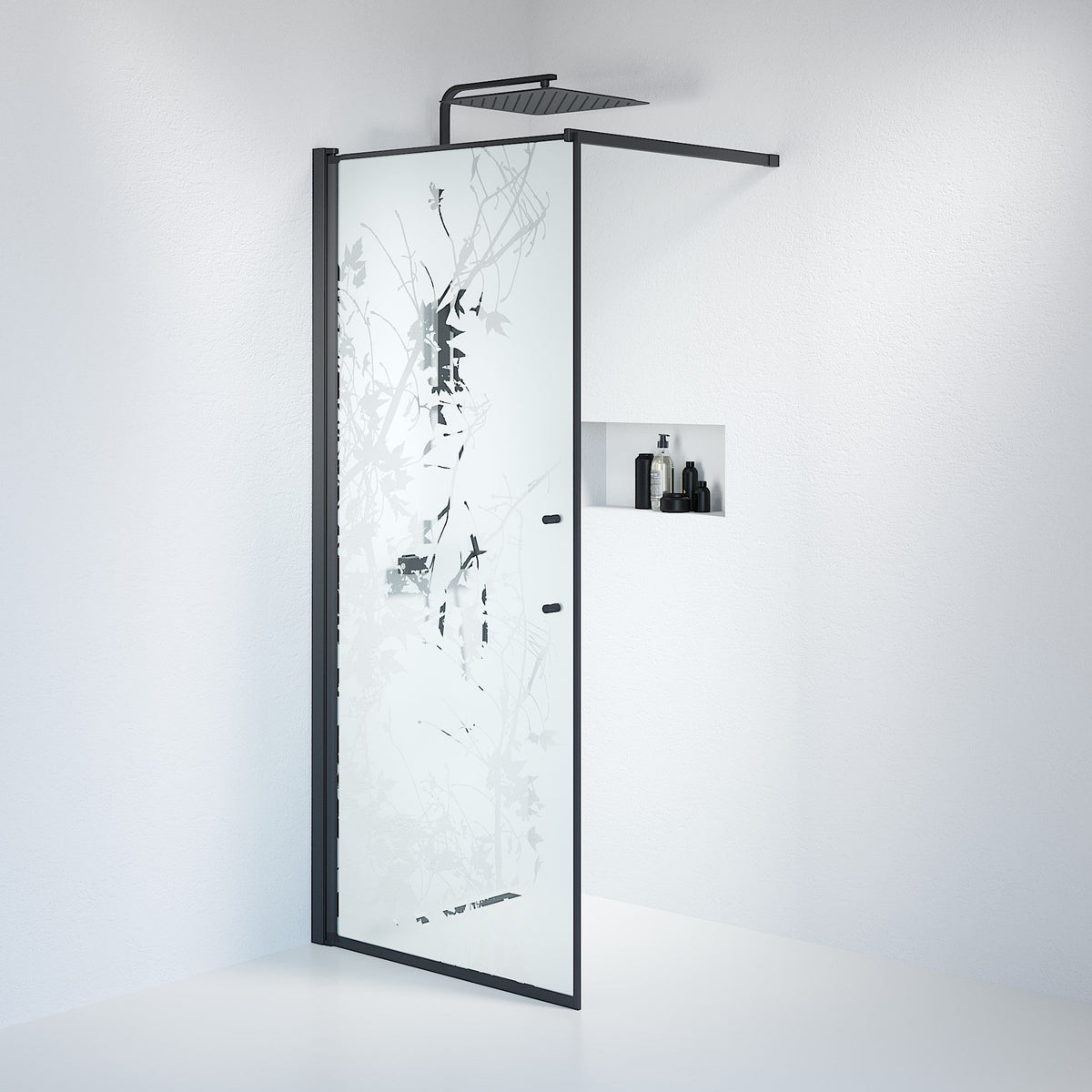 Wall - Decor, Shower Enclosure Set - Code, Decor/Black - 80 cm - MASTERSTORE - 8595677121490 - Shower Enclosure Set - Code - 39 - 080 - 02 - 54 - 00 - 8595677121490