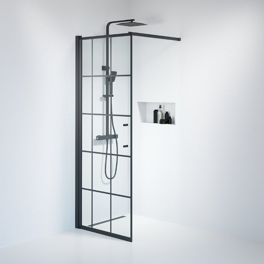 Wall - Frames, Shower Enclosure Set - Code, Frame/Black - 90 cm - MASTERSTORE - 8595677121650 - Shower Enclosure Set - Code - 39 - 090 - 02 - 49 - 01 - 8595677121650