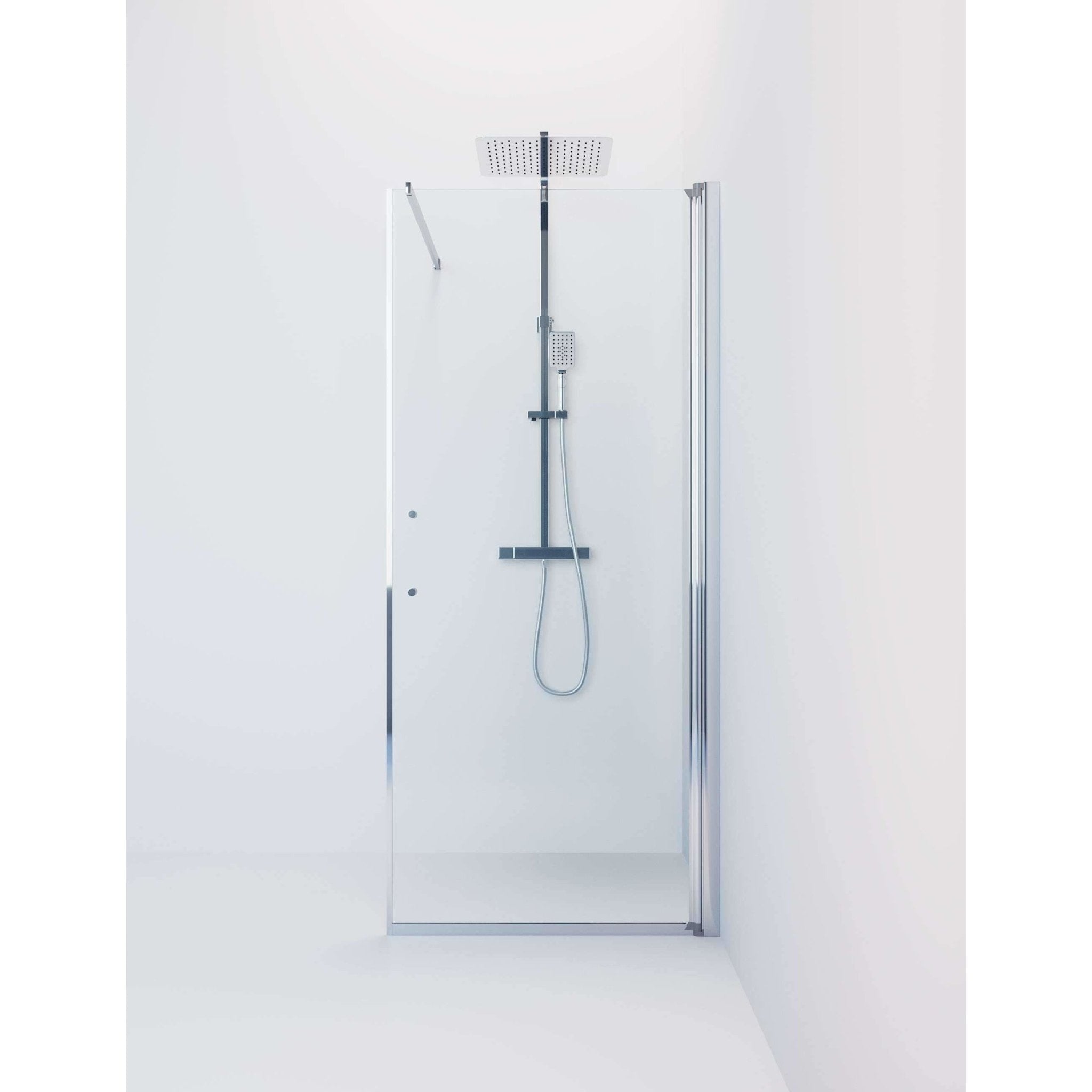 Wall - Clear, Shower Enclosure Set - Code, Clear/Chrome - 90 cm - MASTERSTORE - 8595677121667 - Shower Enclosure Set - Code - 39 - 090 - 60 - 50 - 00 - 8595677121667