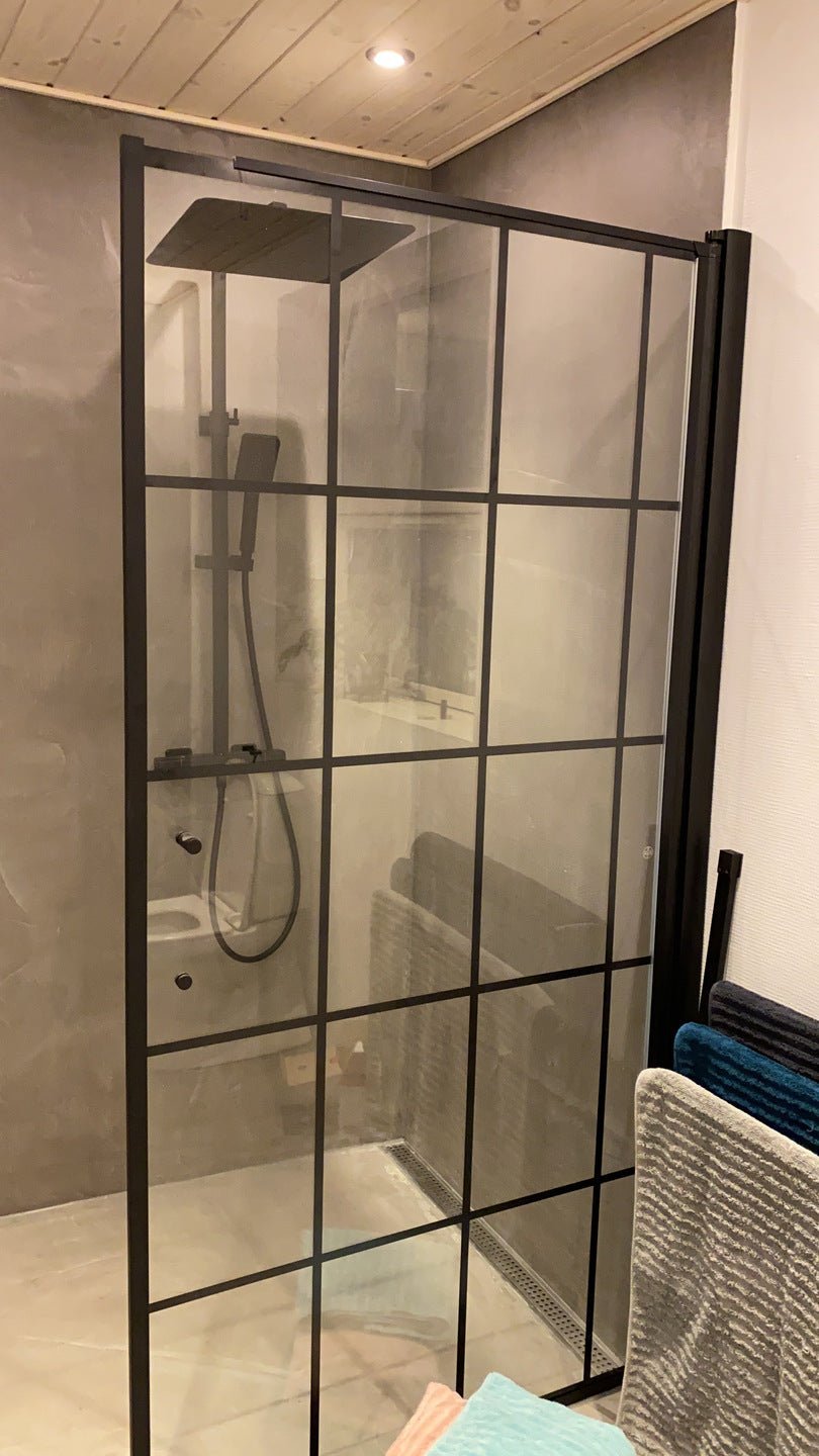 Wall - Frames, Shower Enclosure Set - Code, Frame/Black - 100 cm - MASTERSTORE - 8595677121780 - Shower Enclosure Set - Code - 39 - 100 - 02 - 49 - 01 - 8595677121780