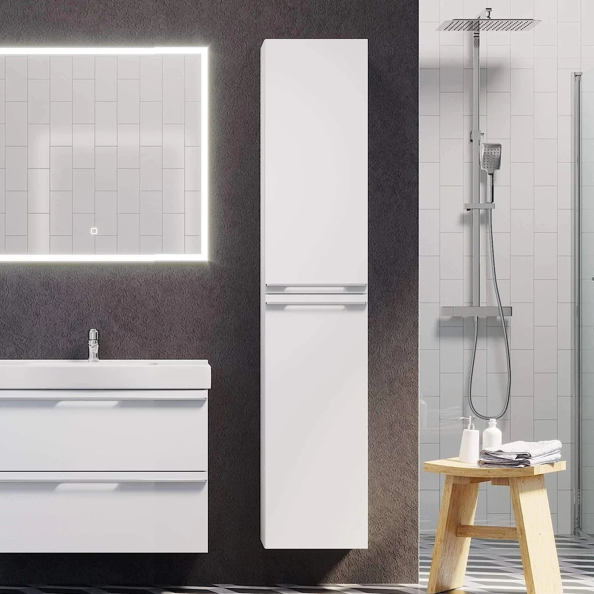 Veiholmen, Furniture Set - Code, White Mat - 35 cm - MASTERSTORE - 8595677128017 - Furniture Set - Code - 70 - 035 - 03 - 01 - 00 - 8595677128017