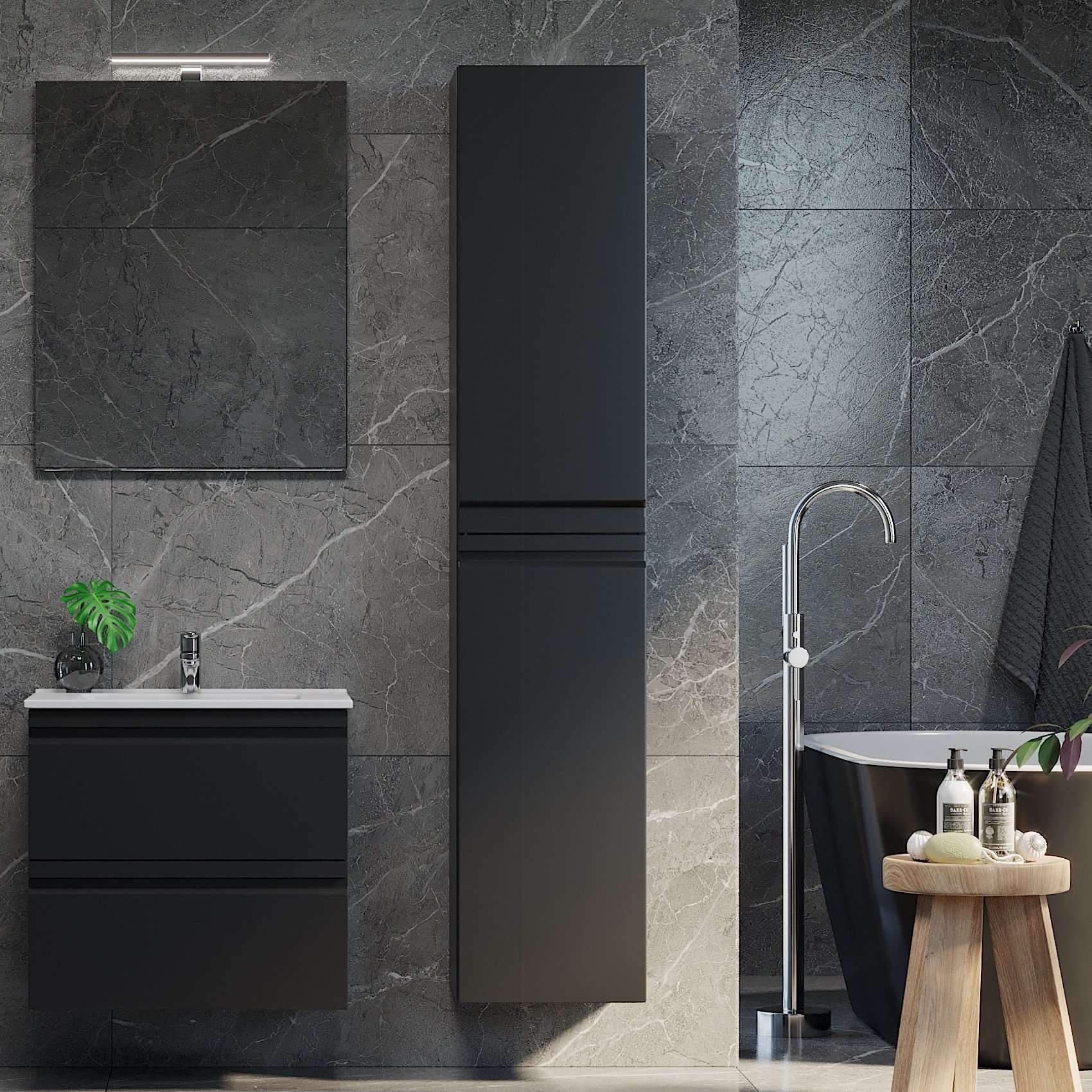 Klokkarvik, Furniture Set - Code, Black Mat - 35 cm - MASTERSTORE - 8595677128284 - Furniture Set - Code - 74 - 035 - 01 - 02 - 00 - 8595677128284