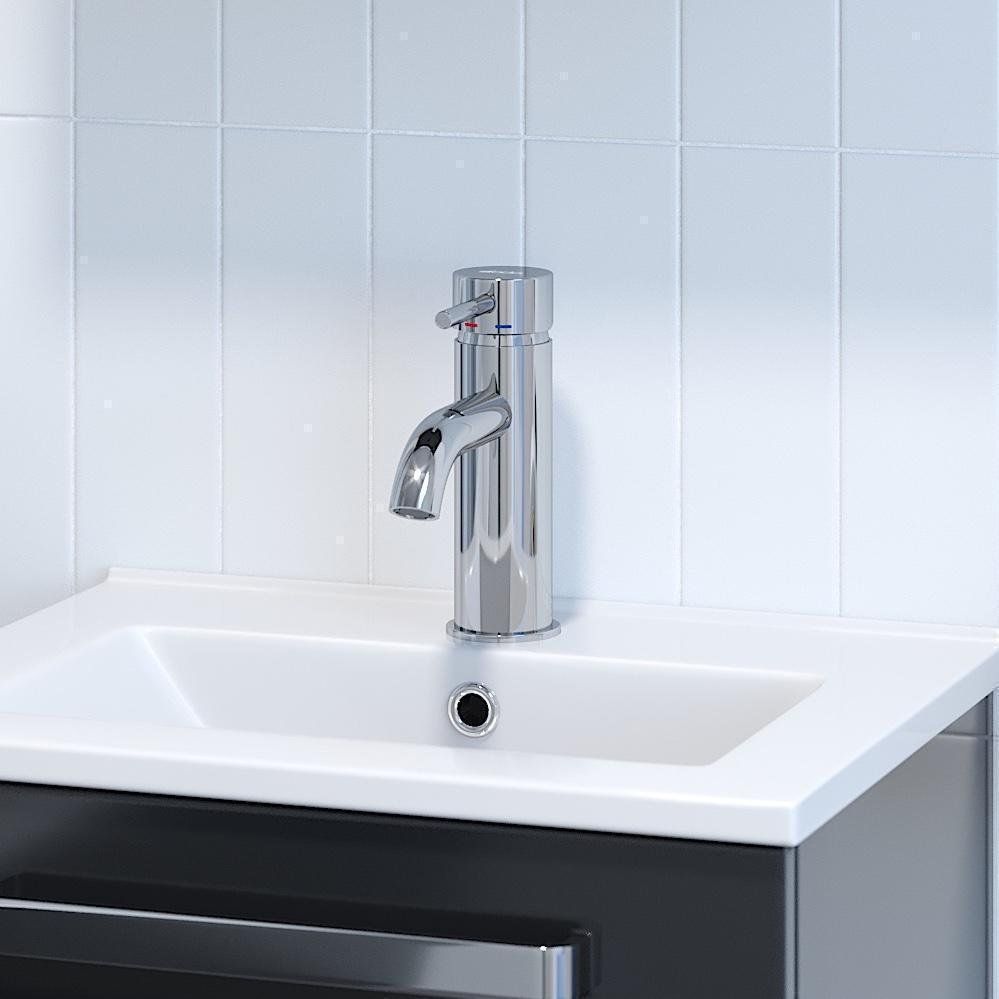 Washbasin faucet round 15.7 cm - chrome - Dragør - MASTERSTORE - 8595677128611 - Washbasin Mixers - 28-005-01-60-04 - 8595677128611