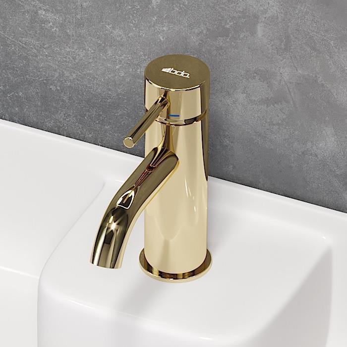 Tvättställsblandare rund 15,7 cm - blank mässing - Dragør - Tvättställsblandare - Dragør, Mixer - Wash Basin, Brass Shiny - 5 cm - MASTERSTORE - 8595677128635 - Mixer - Wash Basin - 28 - 005 - 01 - 64 - 04 - 8595677128635 -