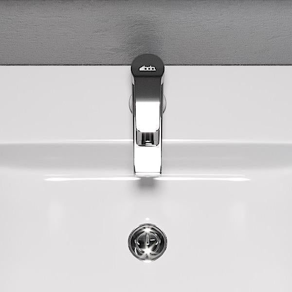 Square washbasin faucet 15.9 cm - chrome - Næsby - MASTERSTORE - 8595677128642 - Washbasin Mixers - 28-005-04-60-04 - 8595677128642