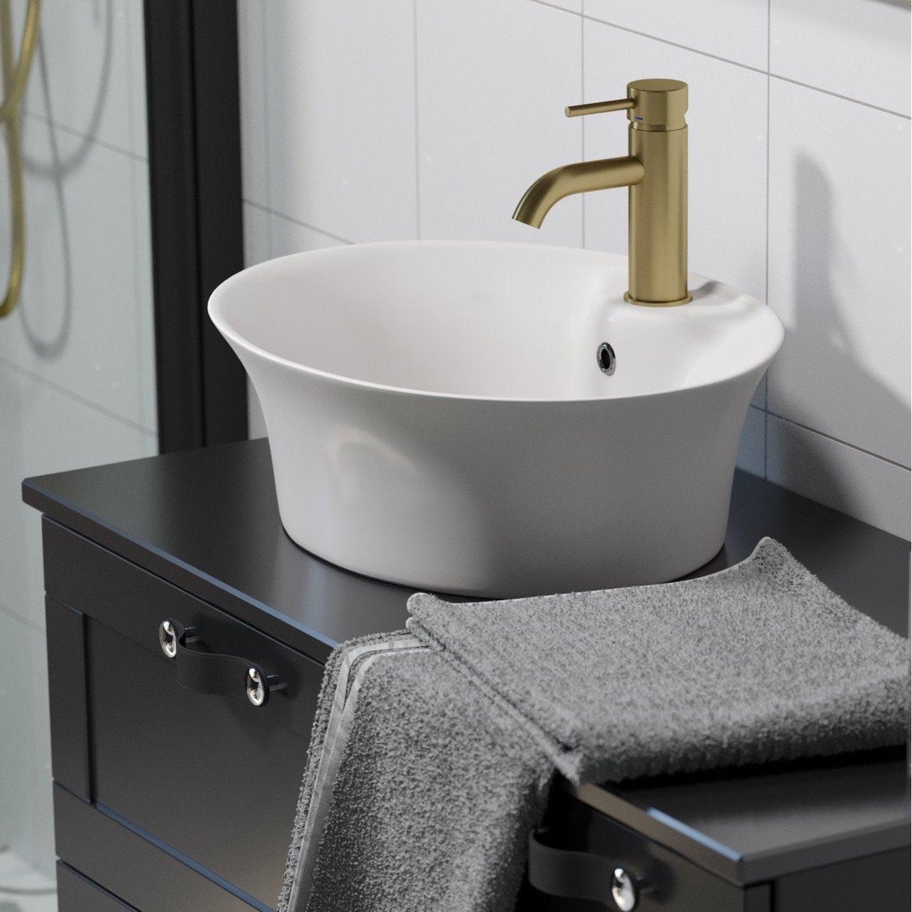 Dragør, Mixer - Wash Basin, Brass Mat - 5 cm - MASTERSTORE - 8595677128734 - Mixer - Wash Basin - 28 - 005 - 01 - 70 - 04 - 8595677128734