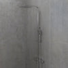 Shower system with thermostatic mixer 150mm C/C - 250 mm overhead shower, hand shower - chrome - Næsby - MASTERSTORE - 8595677129144 - Showersystem - 31-120-06-60-00 - 8595677129144