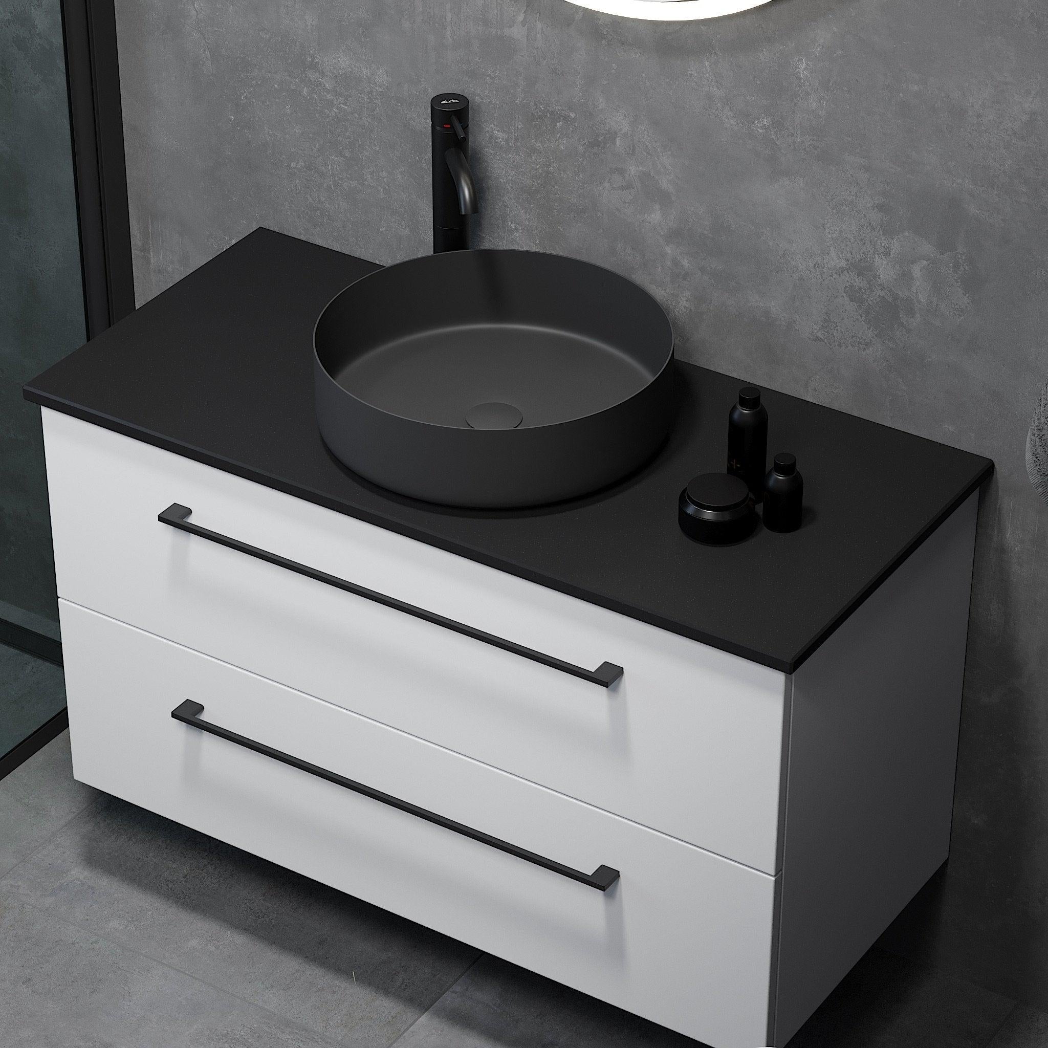 Ljørdal, Wash Basin, Black Mat - 40 cm - MASTERSTORE - 8595677129151 - Wash Basin - 06 - 040 - 16 - 02 - 00 - 8595677129151