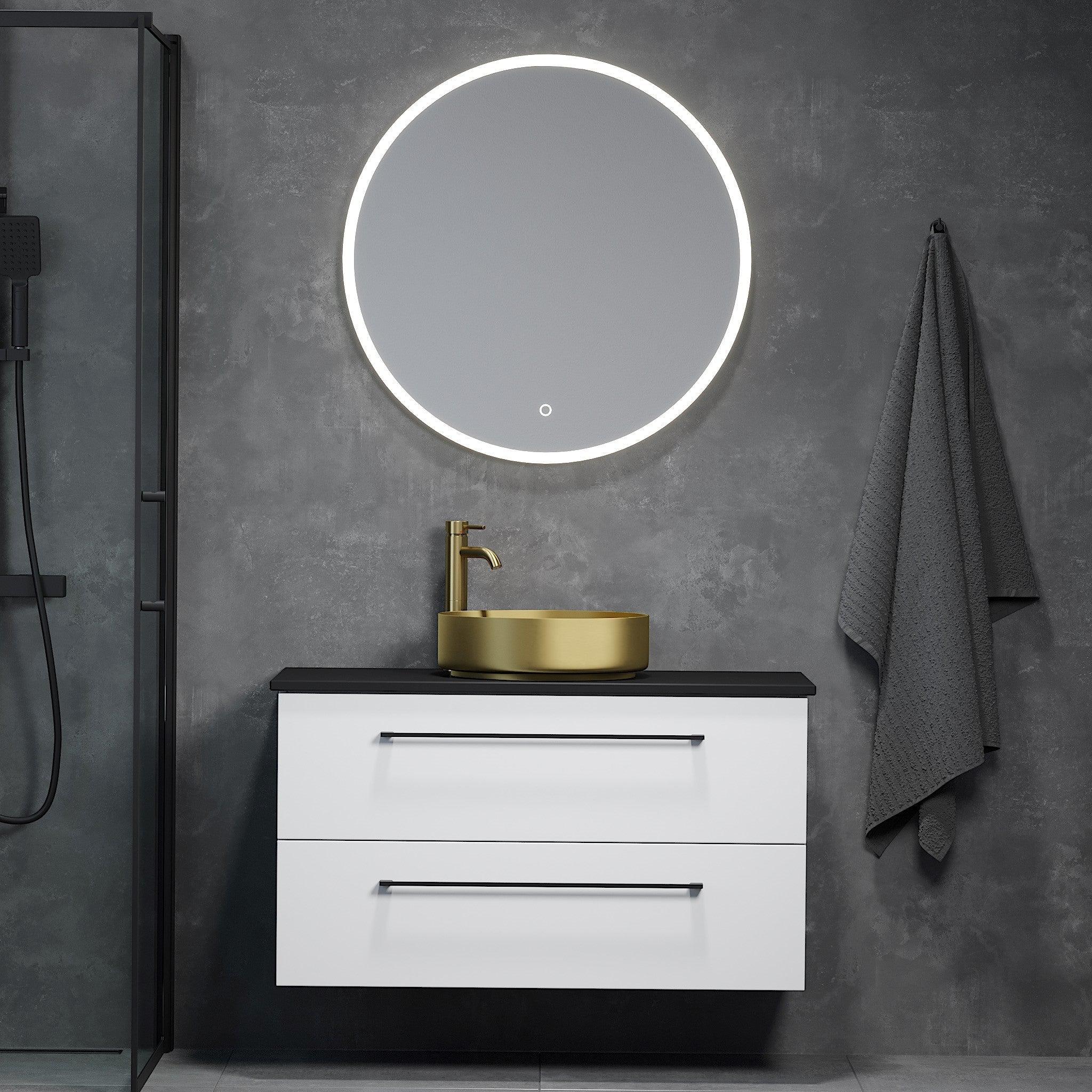 Ljørdal, Wash Basin, Brass Mat - 40 cm - MASTERSTORE - 8595677129168 - Wash Basin - 06 - 040 - 16 - 70 - 00 - 8595677129168