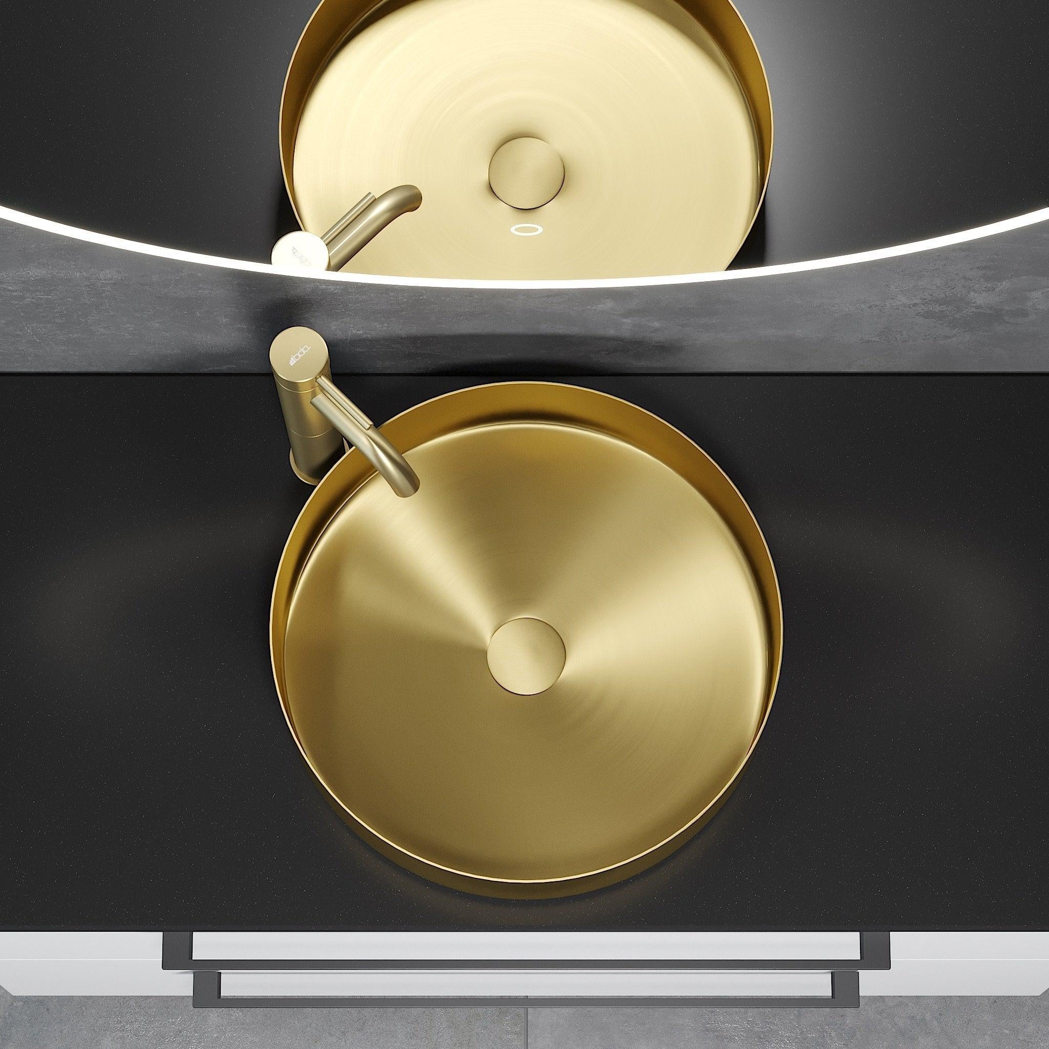 Ljørdal, Wash Basin, Brass Mat - 40 cm - MASTERSTORE - 8595677129168 - Wash Basin - 06 - 040 - 16 - 70 - 00 - 8595677129168
