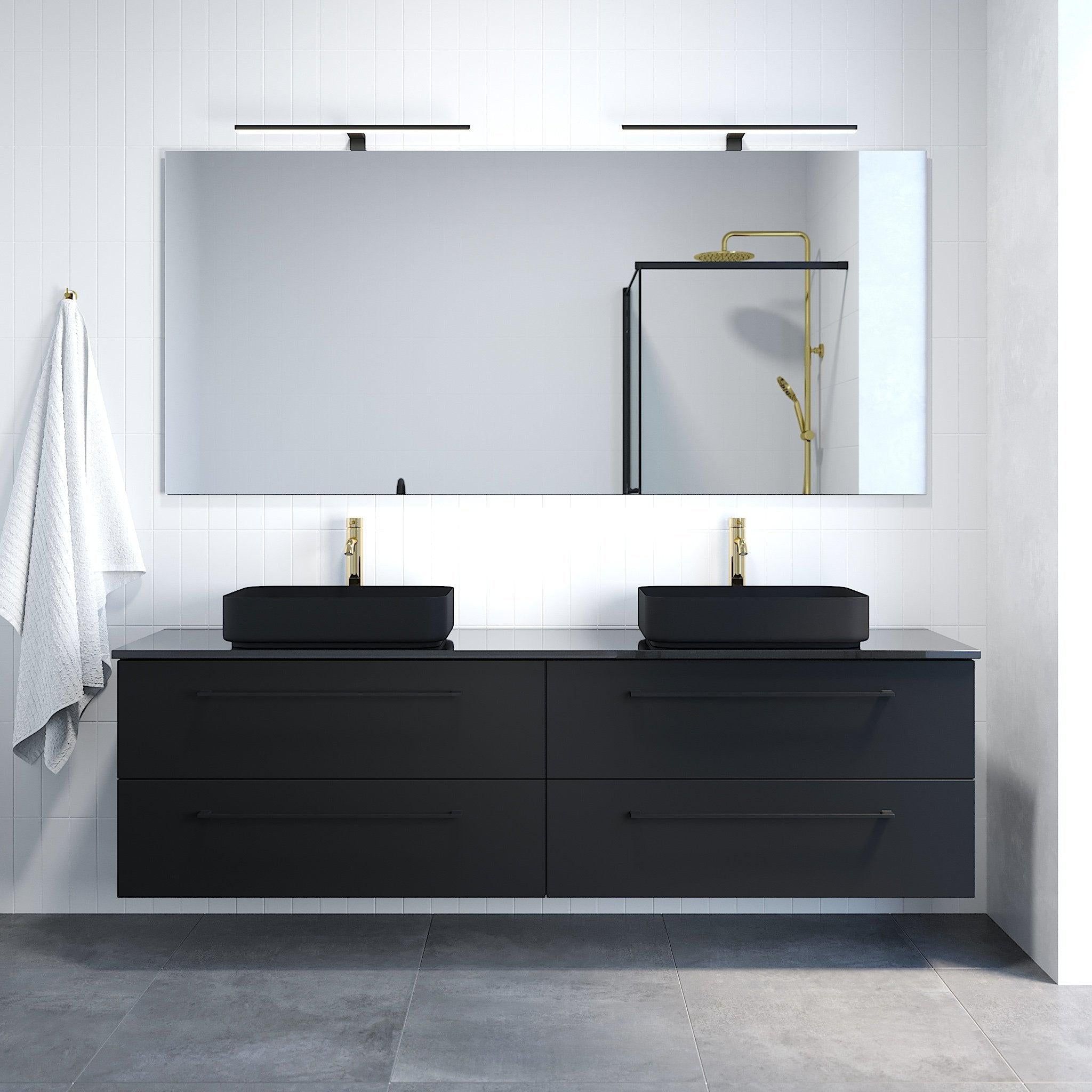 Freestanding rectangular washbasin – 52×34×12 cm – stainless steel, black lacquered – matt black – Ljørdal - MASTERSTORE - 8595677129199 - Wash Basins - 06-052-18-02-00 - 8595677129199
