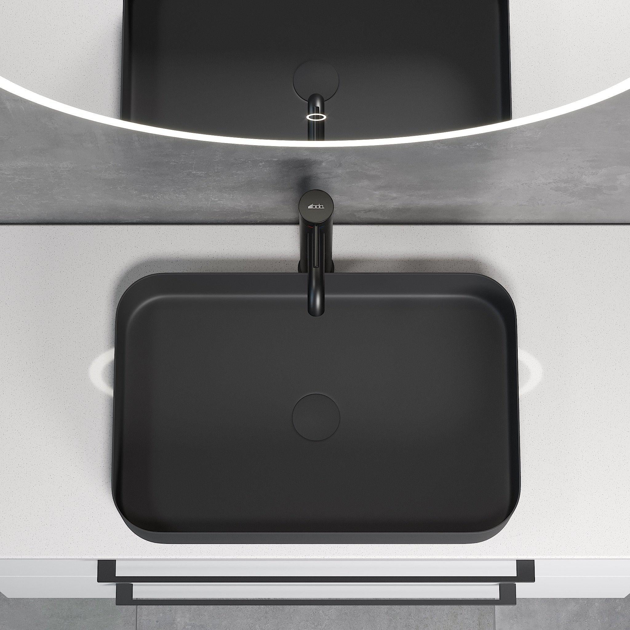 Ljørdal, Wash Basin, Black Mat - 52 cm - MASTERSTORE - 8595677129199 - Wash Basin - 06 - 052 - 18 - 02 - 00 - 8595677129199