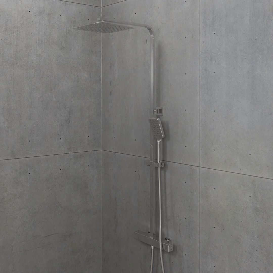 Næsby, Duschslangset, Krom - 29 cm - Takduschset - Næsby, Shower Tube Set, Chrome - 29 cm - MASTERSTORE - 8595677129229 - Showersystem - 31 - 120 - 08 - 60 - 00 - 8595677129229 -