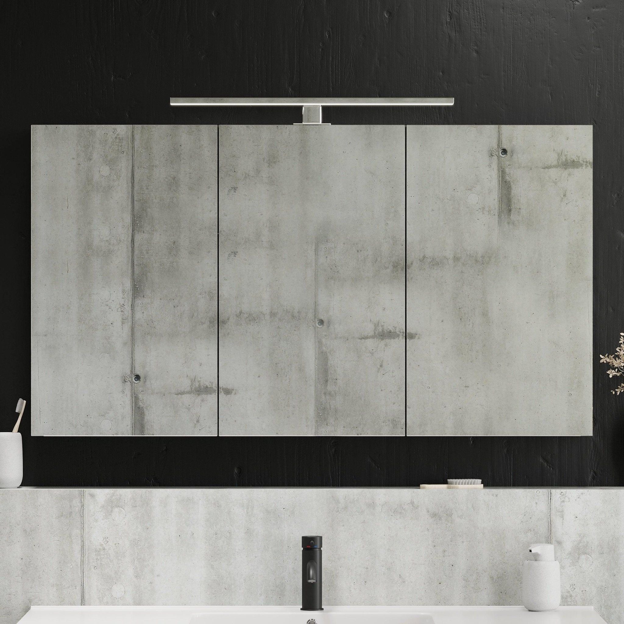 Mirror cabinet 60x65x14 cm - with glass shelves - anthracite grey - Morgendal - MASTERSTORE - 8595677129335 - Mirror Cabinets - 02-060-52-03-00 - 8595677129335