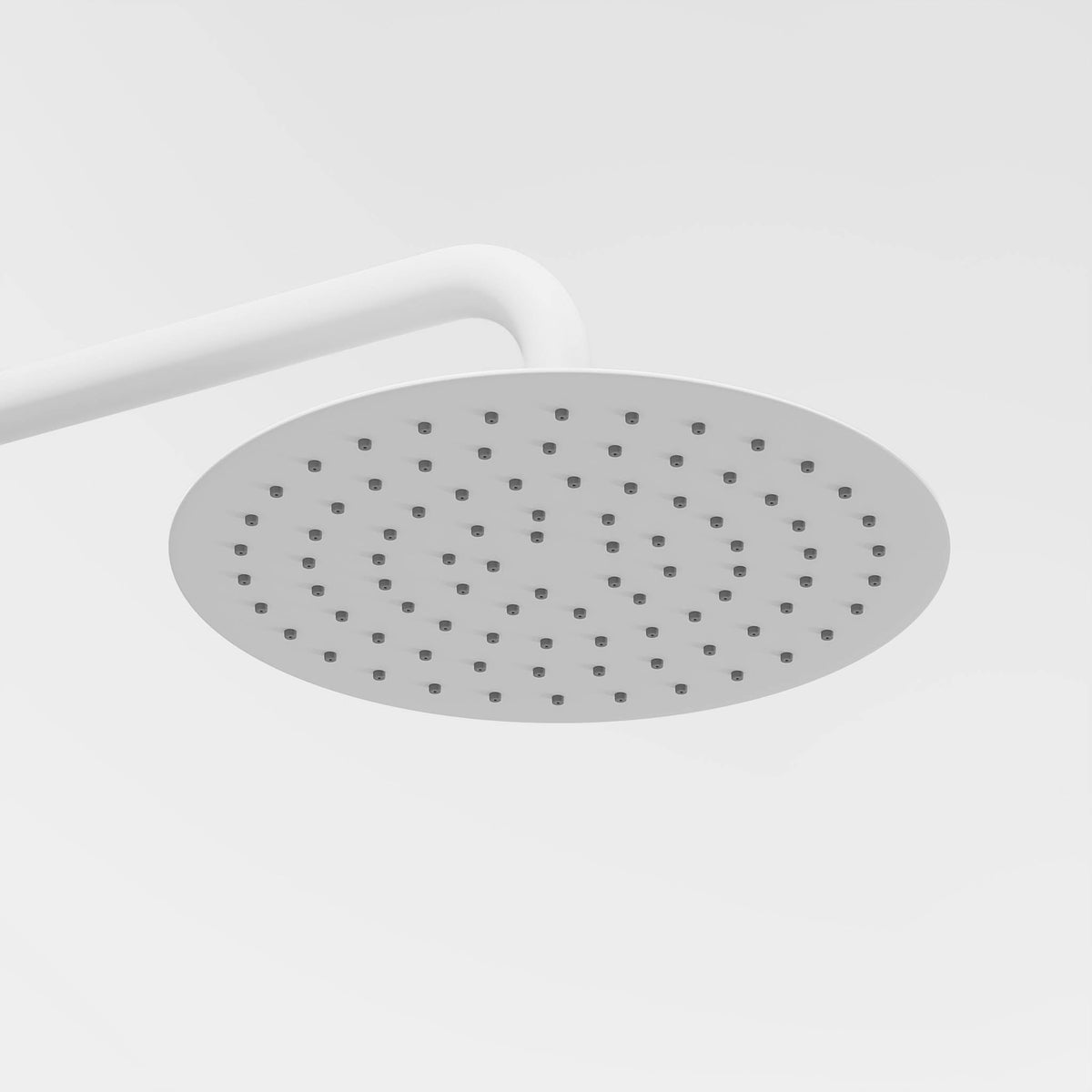 Shower system with thermostatic mixer 150mm C/C - Ø250 mm overhead shower, hand shower - matt white - Dragør - MASTERSTORE - 8595677133363 - Showersystem - 31-120-05-01-00 - 8595677133363