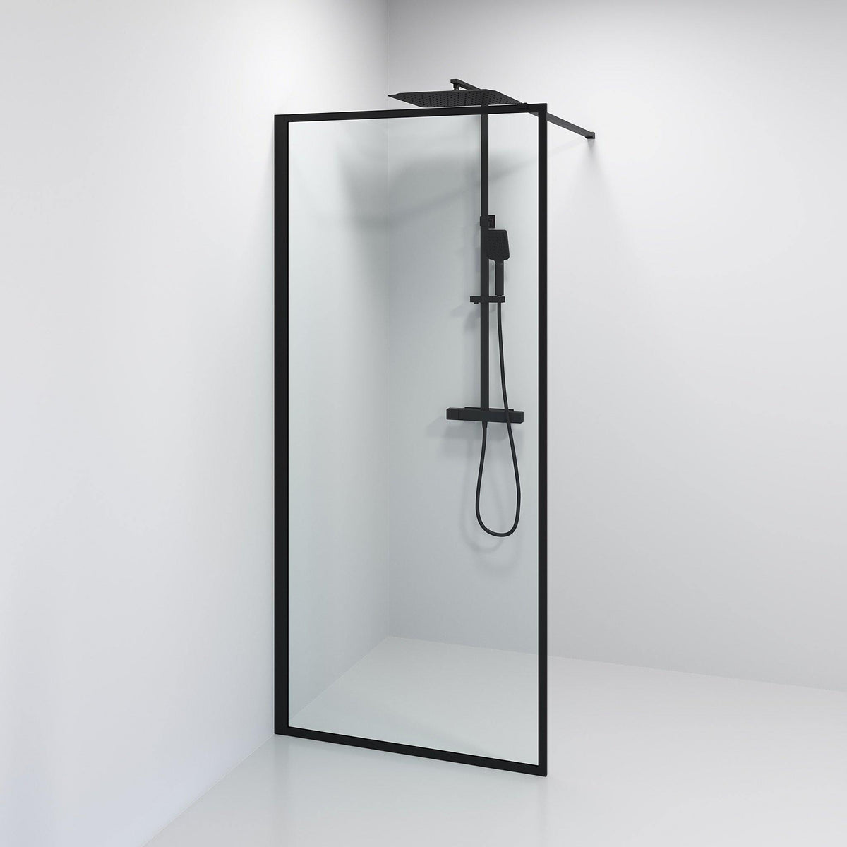 Gotland, Shower Wall, Black Mat - 140 cm - MASTERSTORE - 8595677133479 - Shower Wall - 15 - 140 - 20 - 02 - 00 - 8595677133479