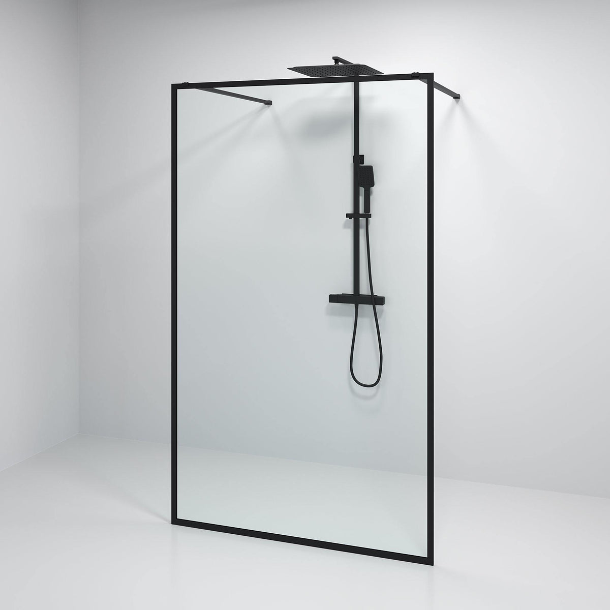 Gotland, Shower Wall, Black Mat - 140 cm - MASTERSTORE - 8595677133479 - Shower Wall - 15 - 140 - 20 - 02 - 00 - 8595677133479