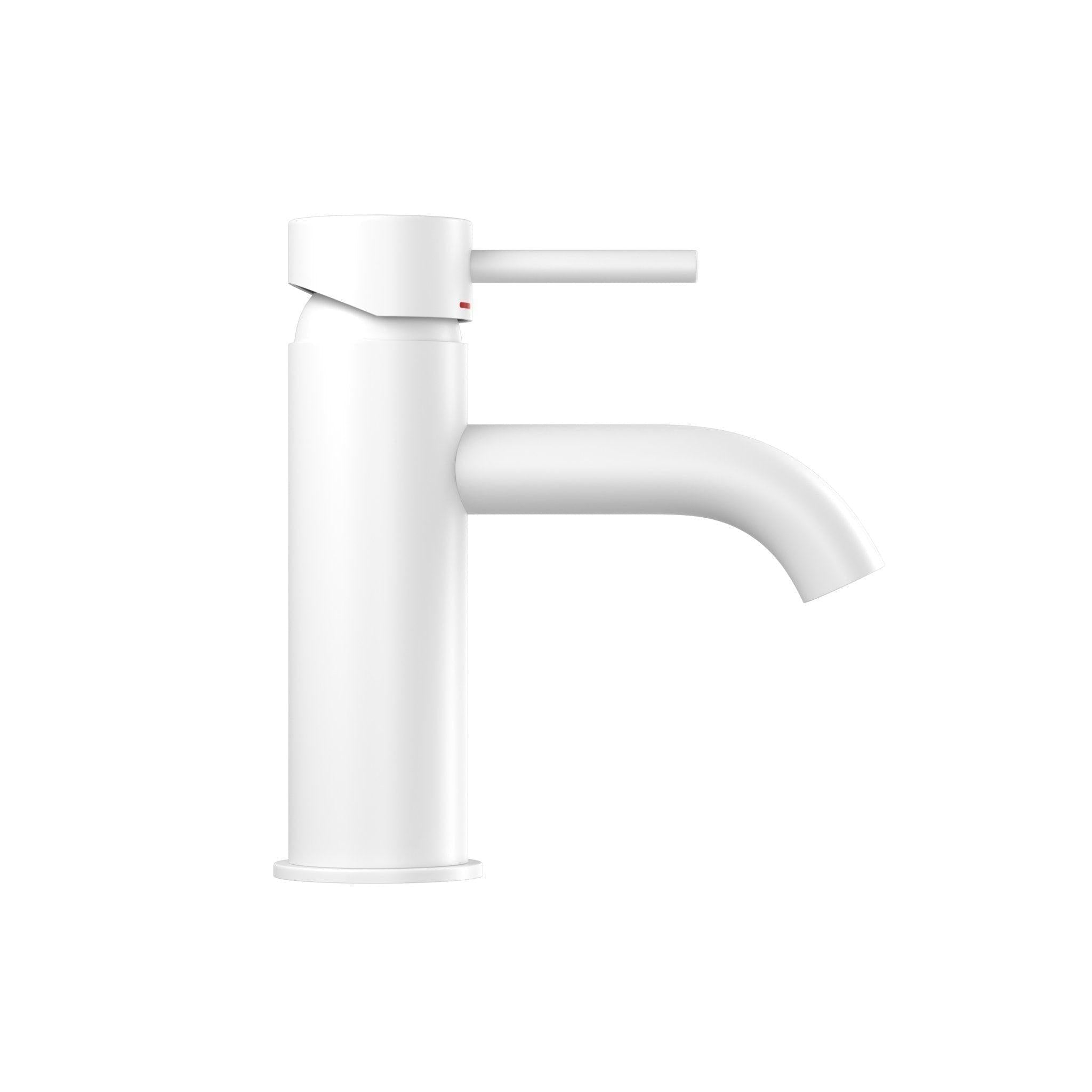 Tvättställsblandare rund 15,7 cm - matt vit - Dragør - Tvättställsblandare - Dragør, Mixer - Wash Basin, White Mat - 5 cm - MASTERSTORE - 8595677133523 - Mixer - Wash Basin - 28 - 005 - 01 - 01 - 04 - 8595677133523 -