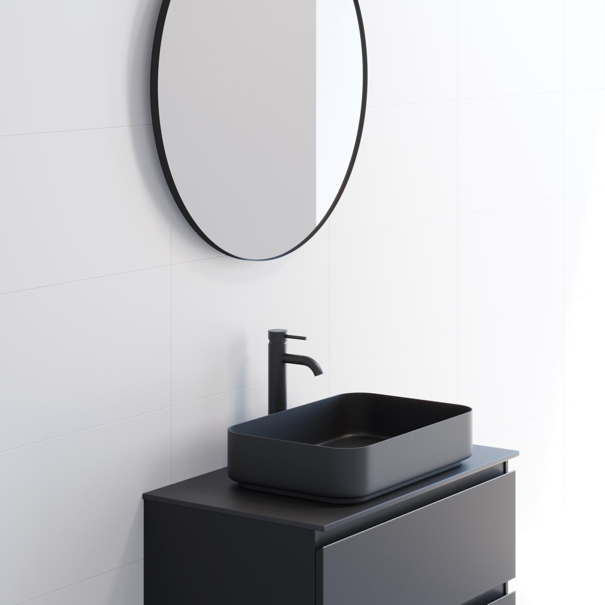 Borgsted, Mirror, Black Mat - 60 cm - MASTERSTORE - 8595677134056 - Mirror - 01 - 060 - 09 - 02 - 00 - 8595677134056