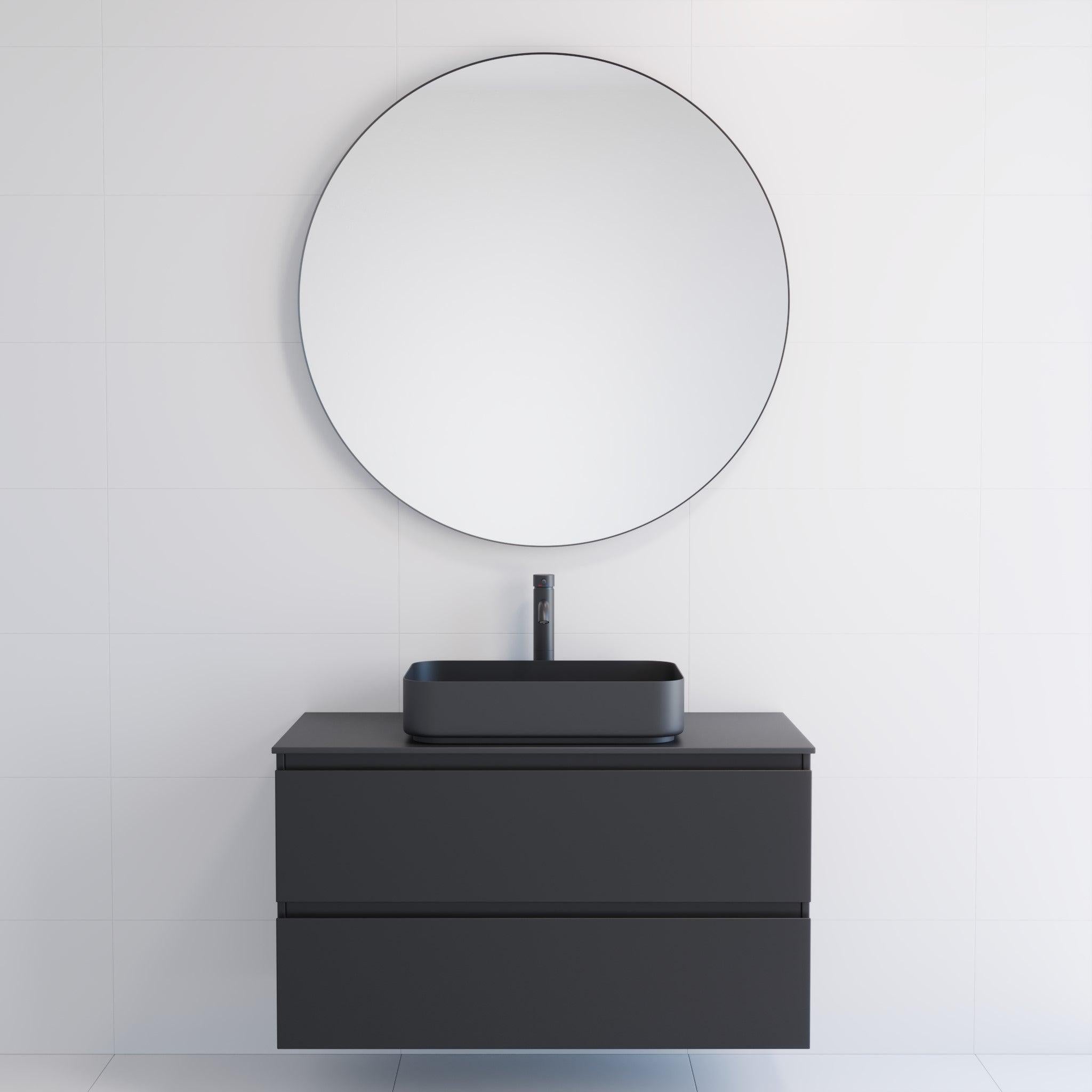 Borgsted, Mirror, Black Mat - 60 cm - MASTERSTORE - 8595677134056 - Mirror - 01 - 060 - 09 - 02 - 00 - 8595677134056