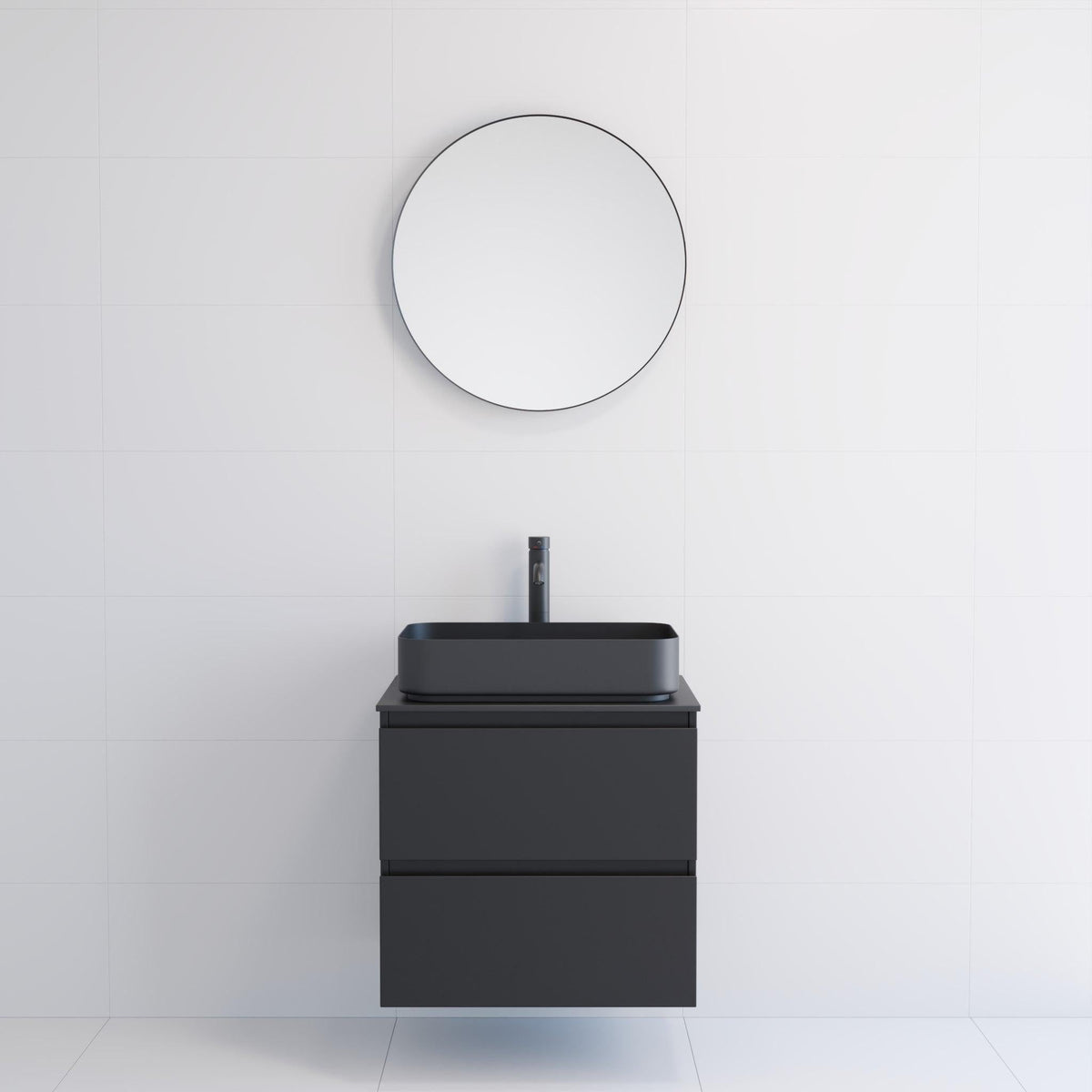 Borgsted, Mirror, Black Mat - 60 cm - MASTERSTORE - 8595677134056 - Mirror - 01 - 060 - 09 - 02 - 00 - 8595677134056