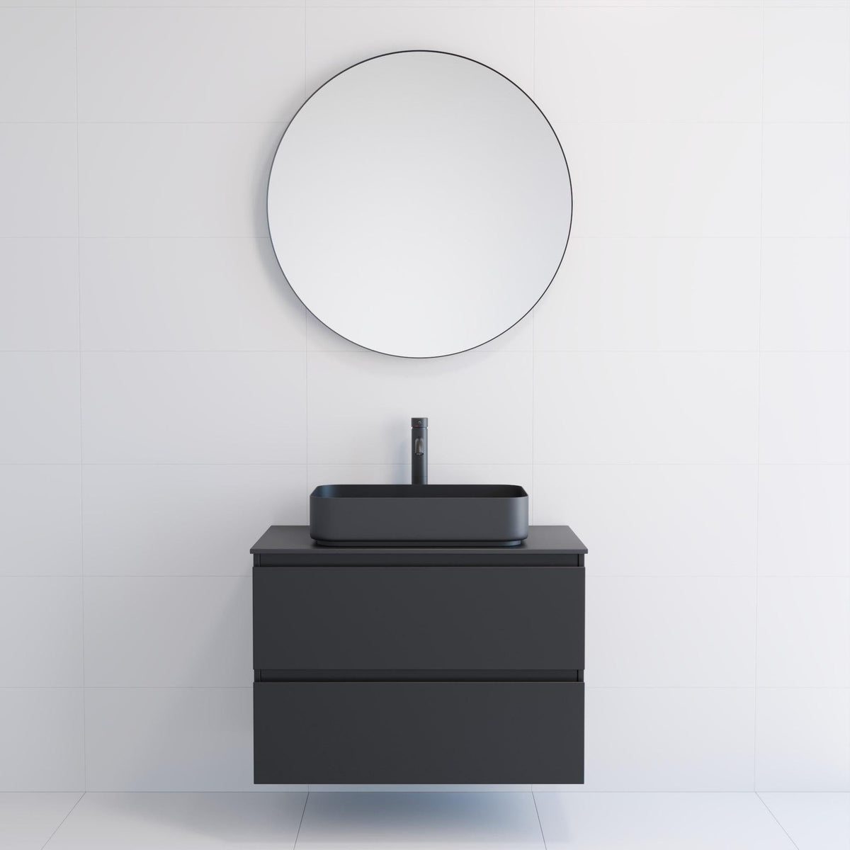 Borgsted, Mirror, Black Mat - 100 cm - MASTERSTORE - 8595677134070 - Mirror - 01 - 100 - 09 - 02 - 00 - 8595677134070