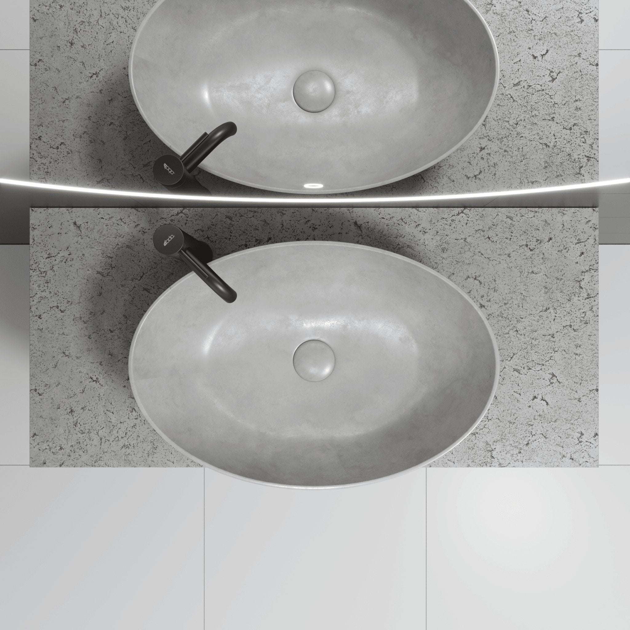Beton, Countertop, Grey Concrete - 121,4 cm - MASTERSTORE - 8595677134414 - Countertop - 06 - 120 - 21 - 23 - 00 - 8595677134414
