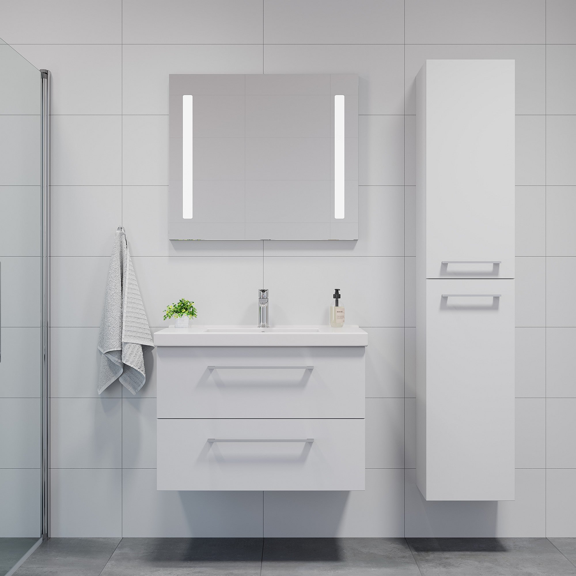 Moland, High Cabinet, White Mat - 35 cm - MASTERSTORE - 8595677134780 - High Cabinet - 04 - 035 - 53 - 01 - 00 - 8595677134780