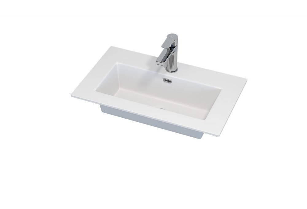 Tvättställ till badrumsmöbel - 60x36x1,5 cm - solid surface - matt vit - Haraldslund - Tvättställ - Haraldslund, Wash Basin, White Mat - 60 cm - MASTERSTORE - 8595677135626 - Wash Basin - 06 - 060 - 80 - 01 - 00 - 8595677135626 -
