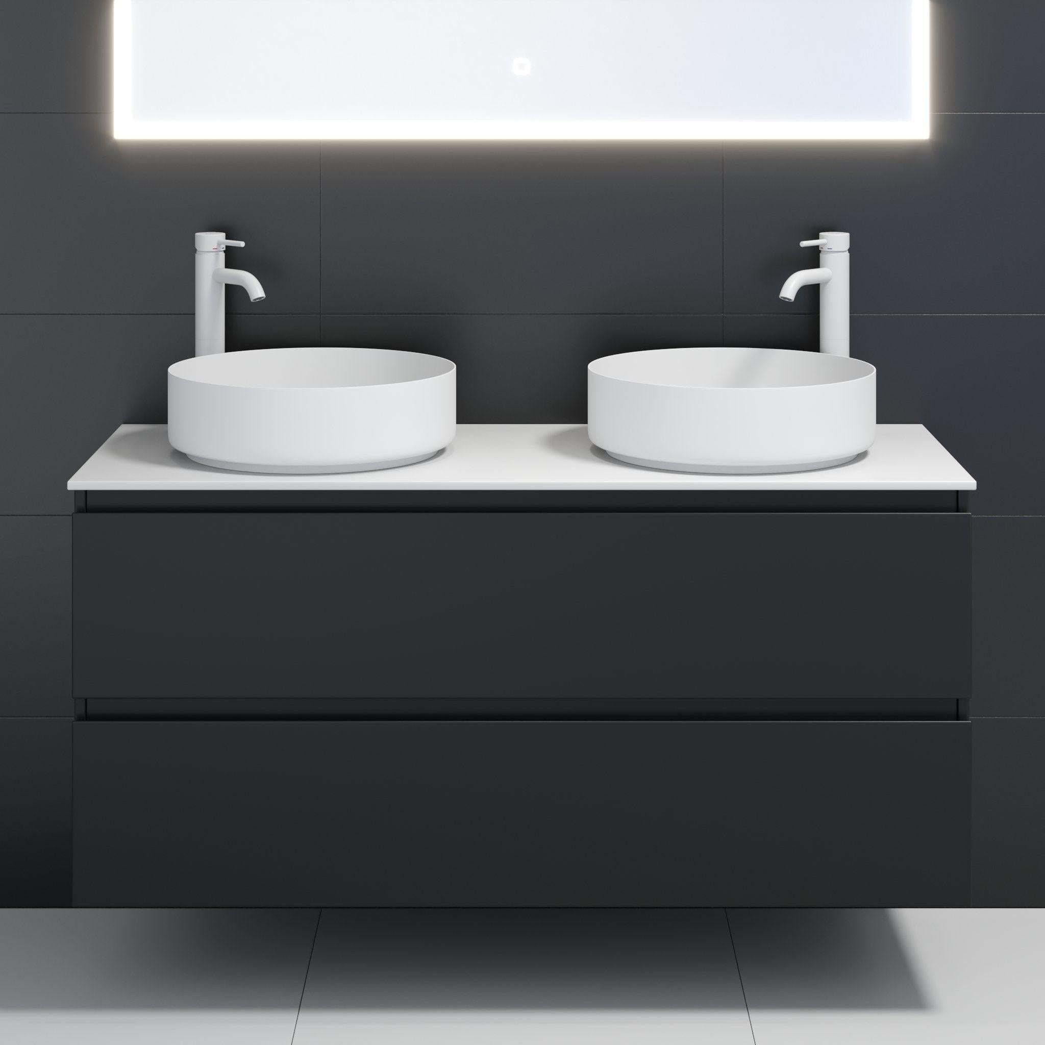 Ljørdal, Wash Basin, White Mat - 40 cm - MASTERSTORE - 8595677136135 - Wash Basin - 06 - 040 - 16 - 01 - 00 - 8595677136135