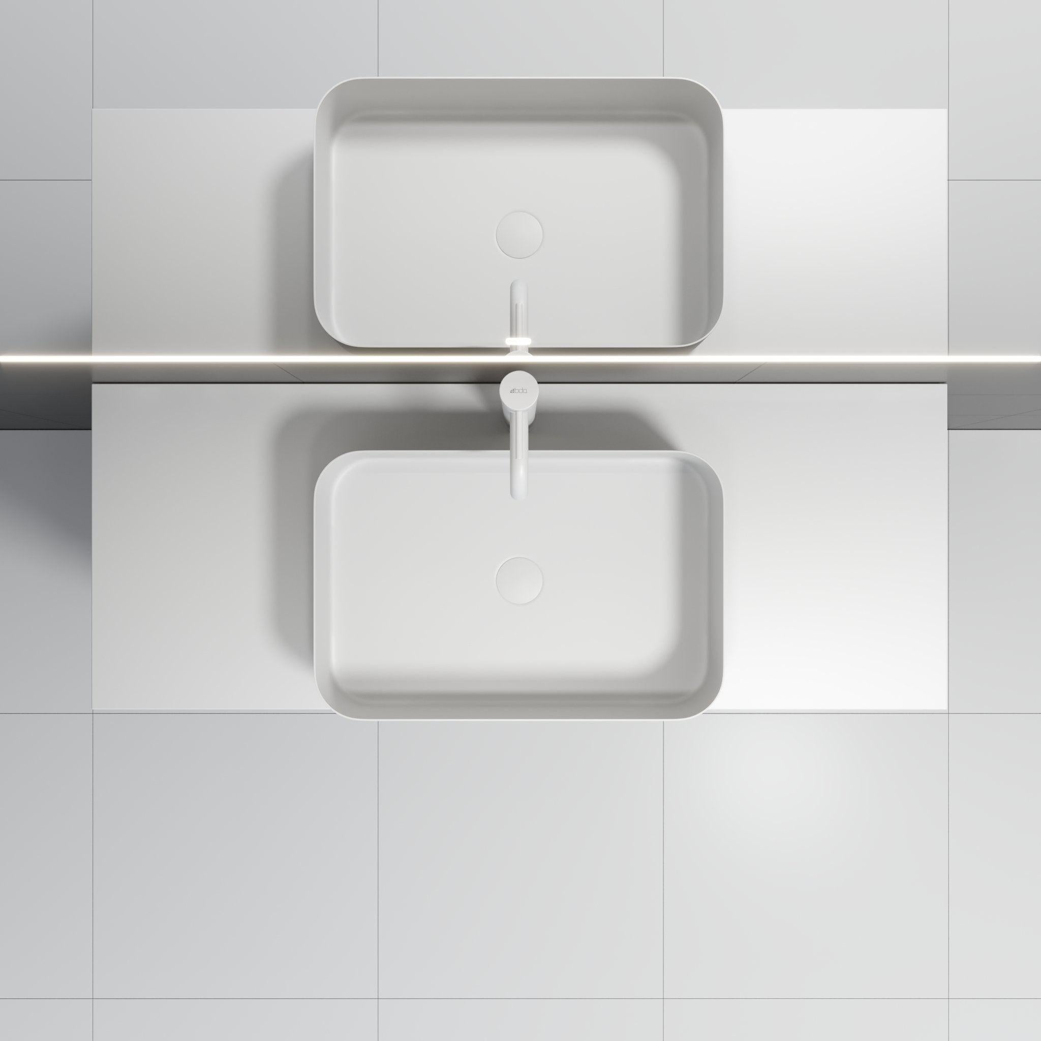 Ljørdal, Wash Basin, White Mat - 52 cm - MASTERSTORE - 8595677136159 - Wash Basin - 06 - 052 - 18 - 01 - 00 - 8595677136159