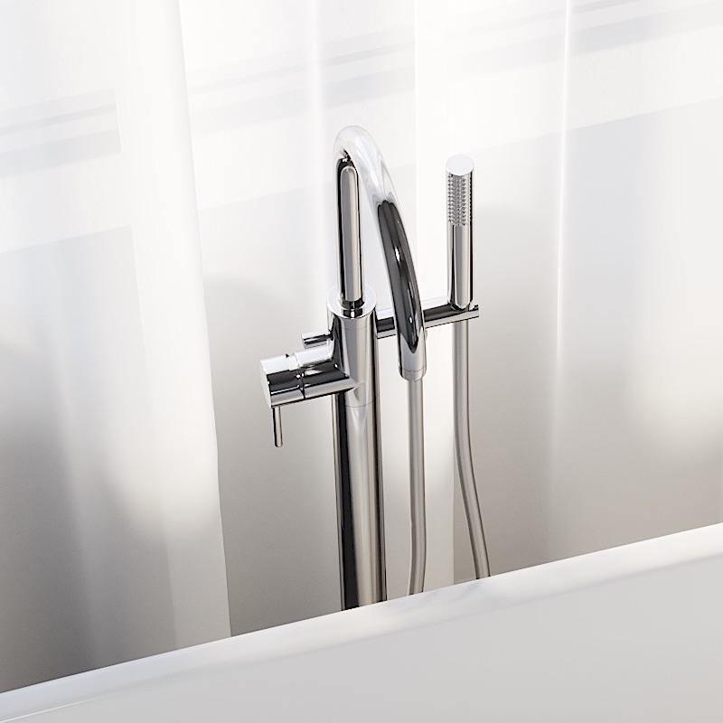 Dragør, Mixer - Bathtub, Brass Shiny - 23 cm - MASTERSTORE - 8595677136753 - Mixer - Bathtub - 28 - 114 - 01 - 64 - 00 - 8595677136753