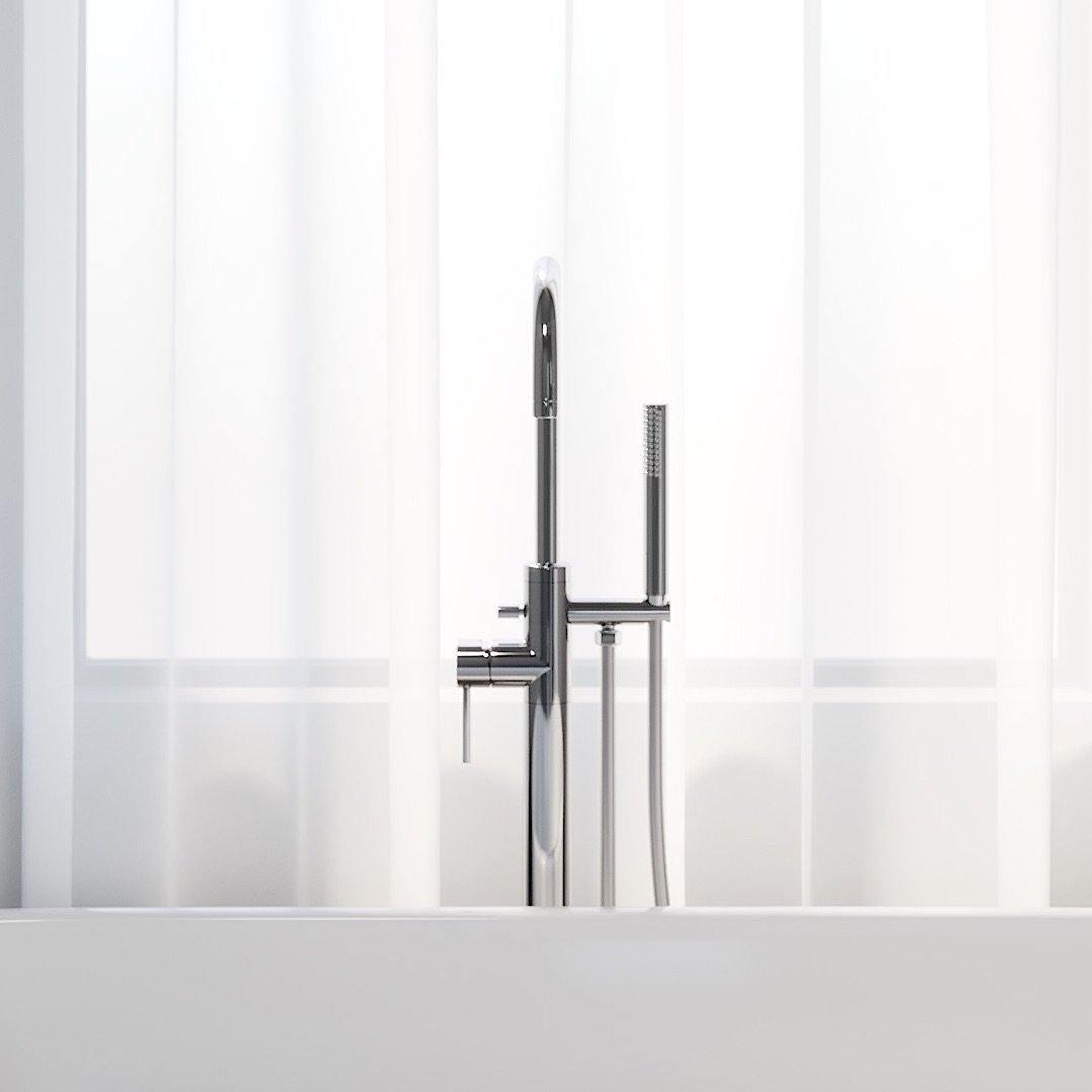 Dragør, Mixer - Bathtub, Brass Shiny - 23 cm - MASTERSTORE - 8595677136753 - Mixer - Bathtub - 28 - 114 - 01 - 64 - 00 - 8595677136753