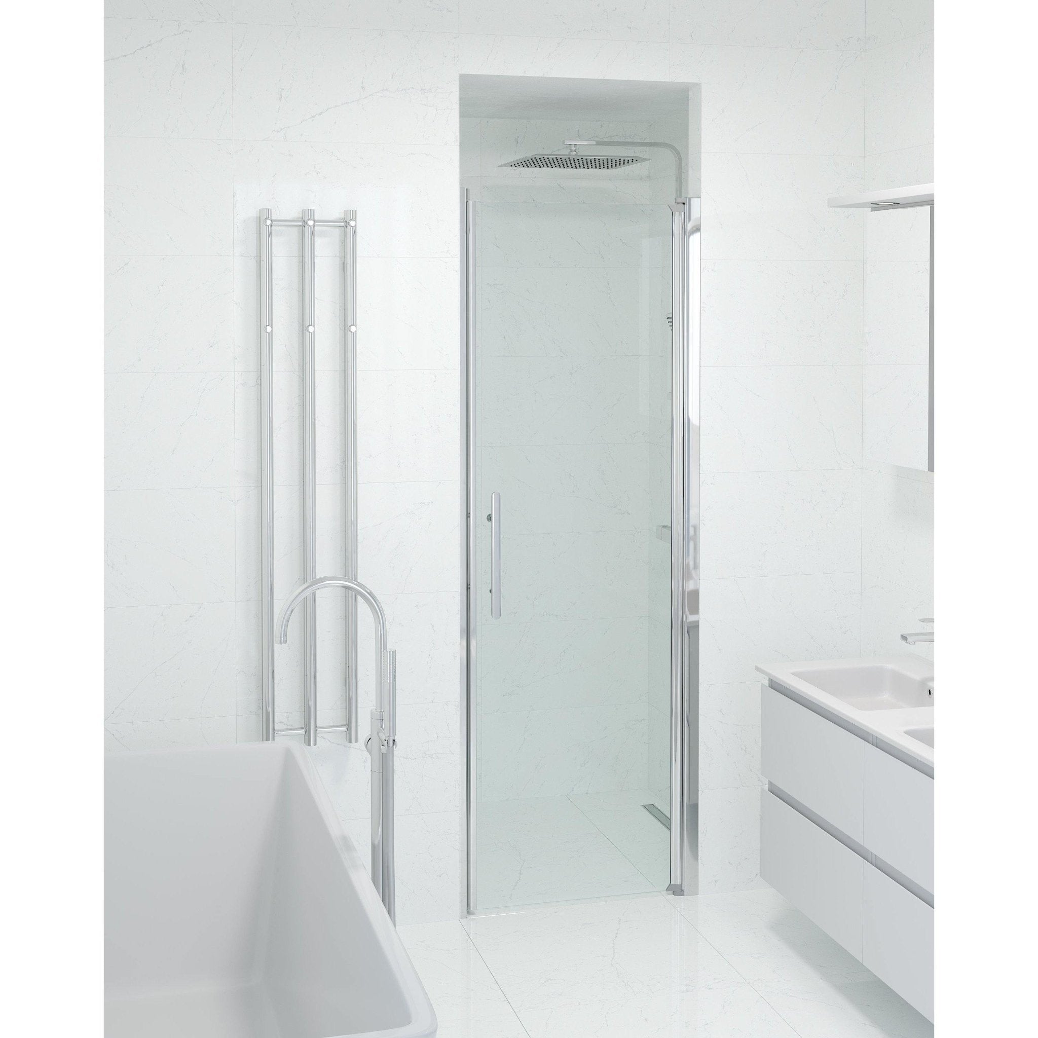 Niche - Clear, Shower Enclosure Set - Code, Clear/Chrome - 70 cm - MASTERSTORE - 8595677138986 - Shower Enclosure Set - Code - 38 - 070 - 01 - 50 - 00 - 8595677138986