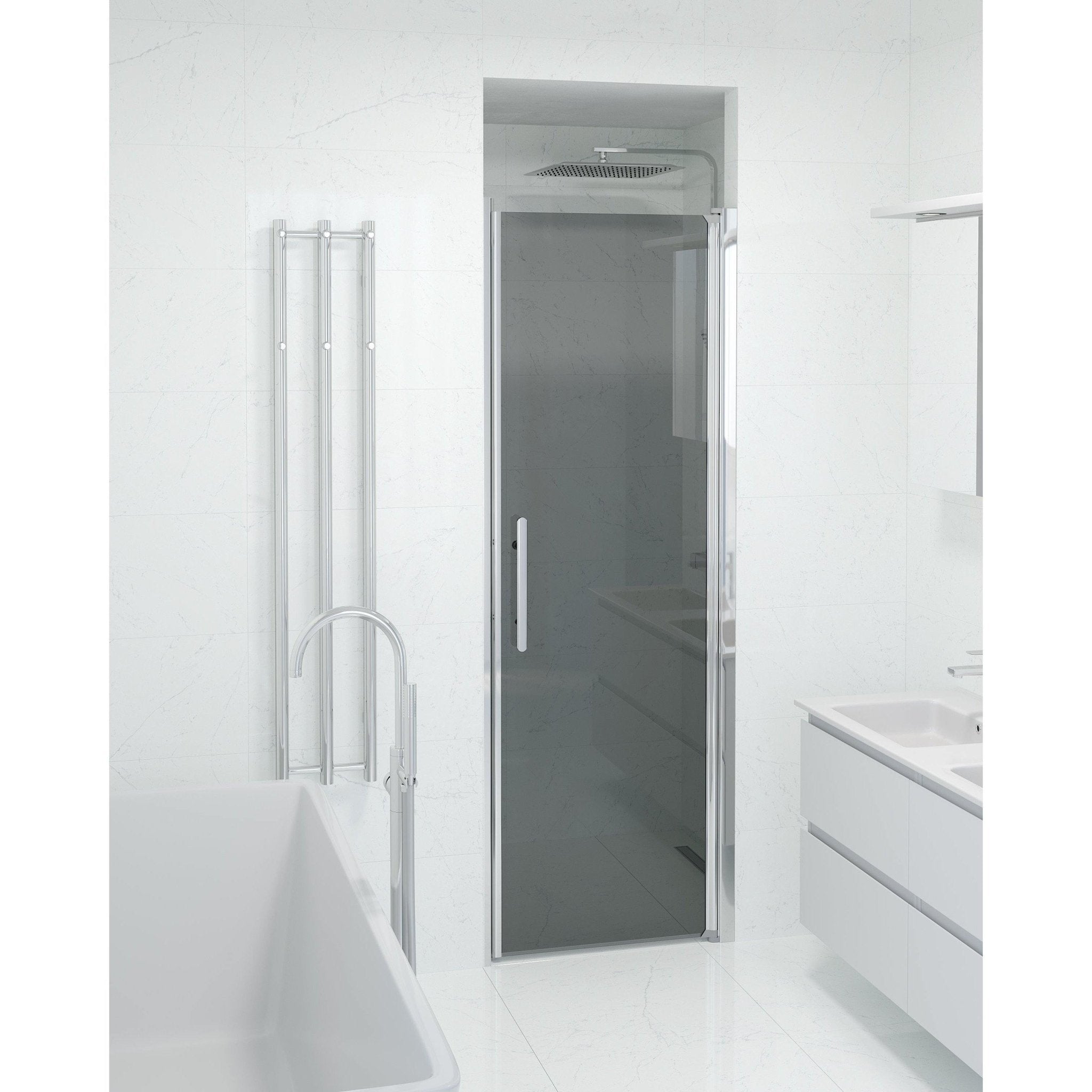Niche - Smoked, Shower Enclosure Set - Code, Smoked/Chrome - 70 cm - MASTERSTORE - 8595677139075 - Shower Enclosure Set - Code - 38 - 070 - 01 - 56 - 00 - 8595677139075